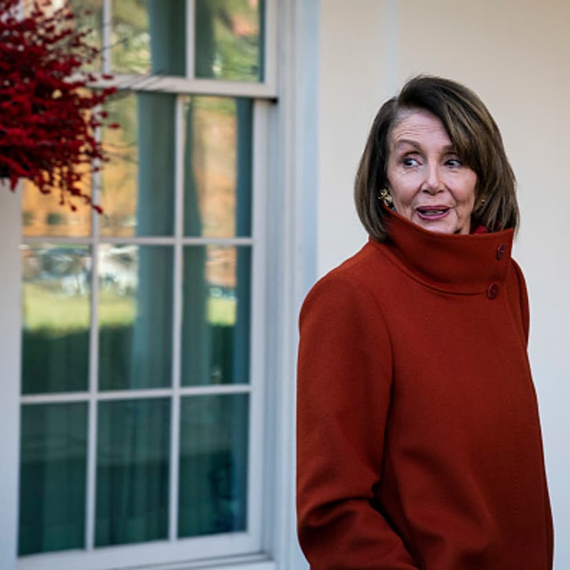 House Minority Leader Nancy Pelosi, D-Calif., speaks after a meeting with Senate Minority Leader Chuck Schumer, D-N.Y., President Donald J. Trump and Vice President Mike Pence outside the West Wing at White House on Tuesday, Dec. 11, 2018 in Washington,