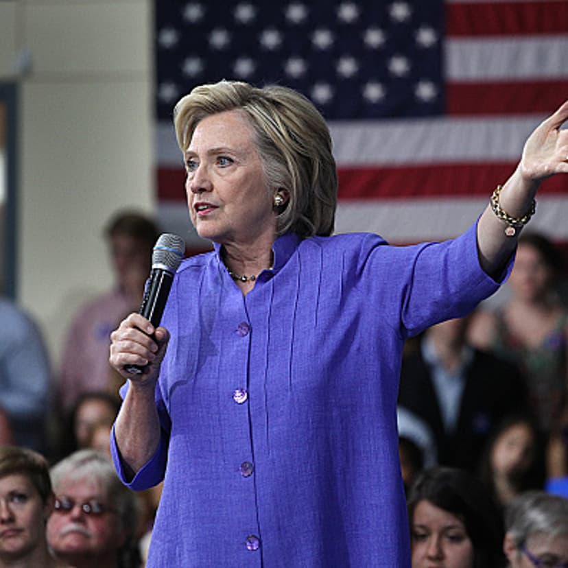 Former Secretary of State Hillary Clinton joked about an email investigation when speaking to Iowa Democrats, dismissing it as just "politics."