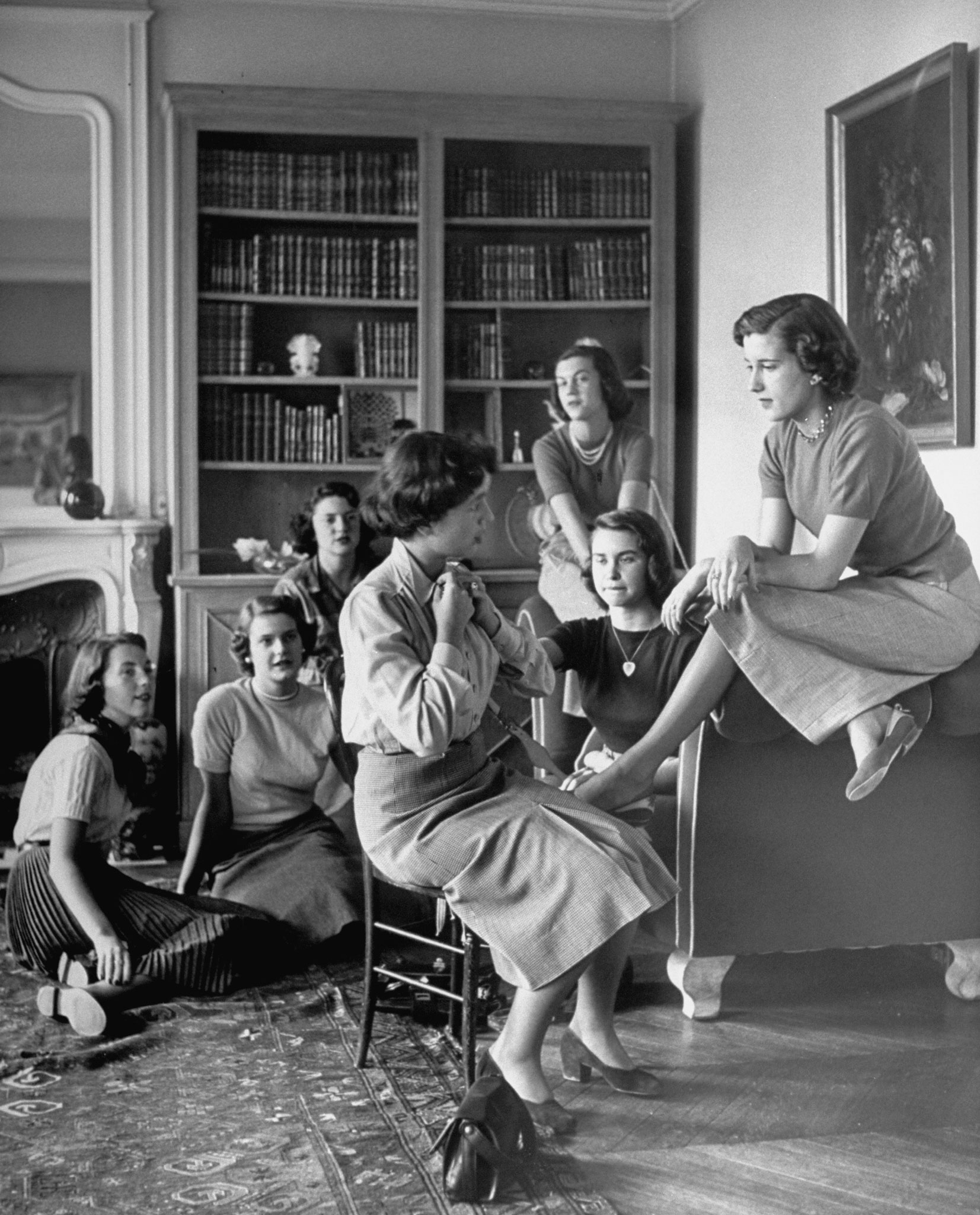American teens in Paris 1952