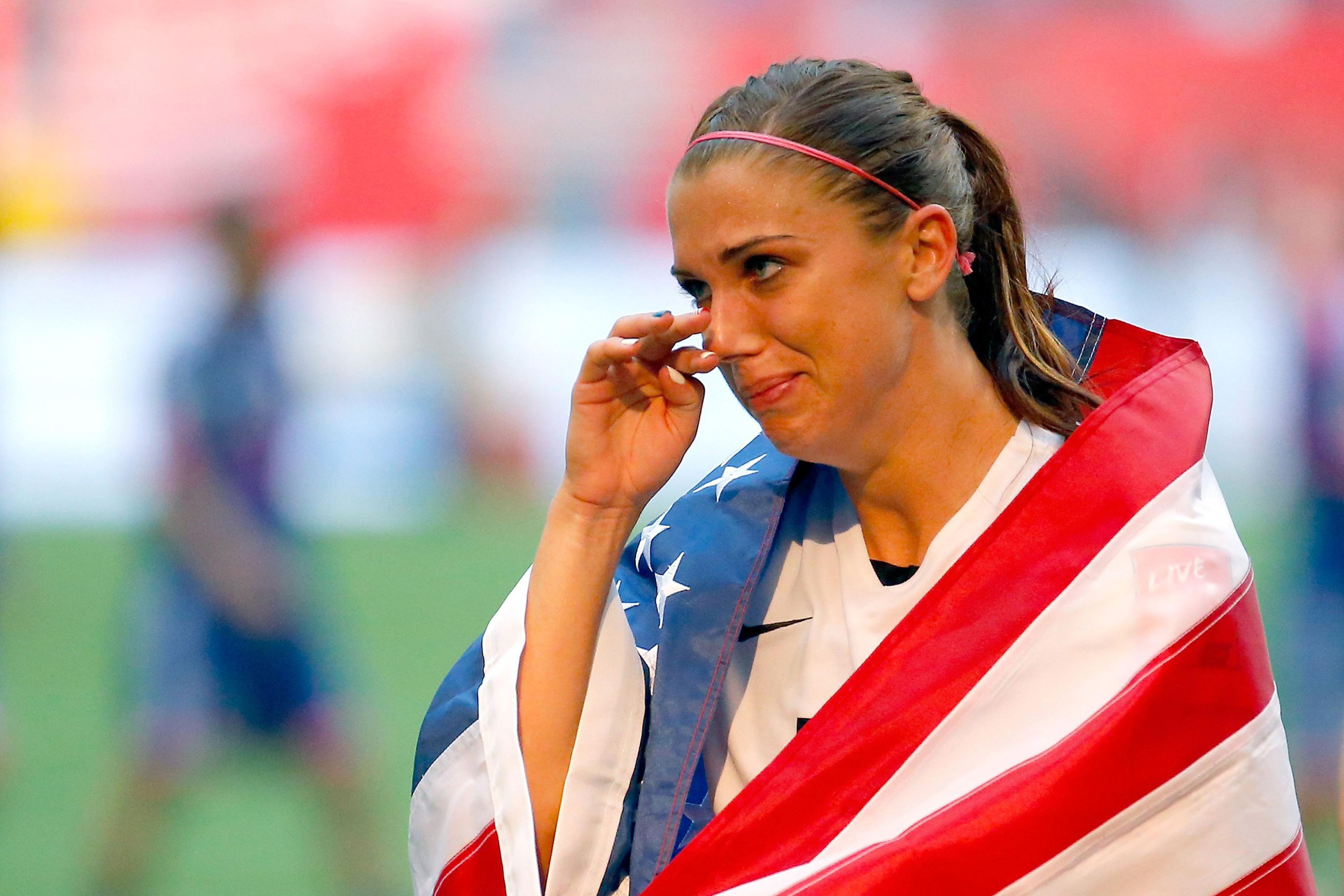 Alex Morgan of the United States celebrates the 5-2 victory against Japan in the FIFA Women's World Cup Canada 2015 Final at BC Place Stadium on July 5, 2015 in Vancouver, Canada. (Photo by Kevin C. Cox/Getty Images)