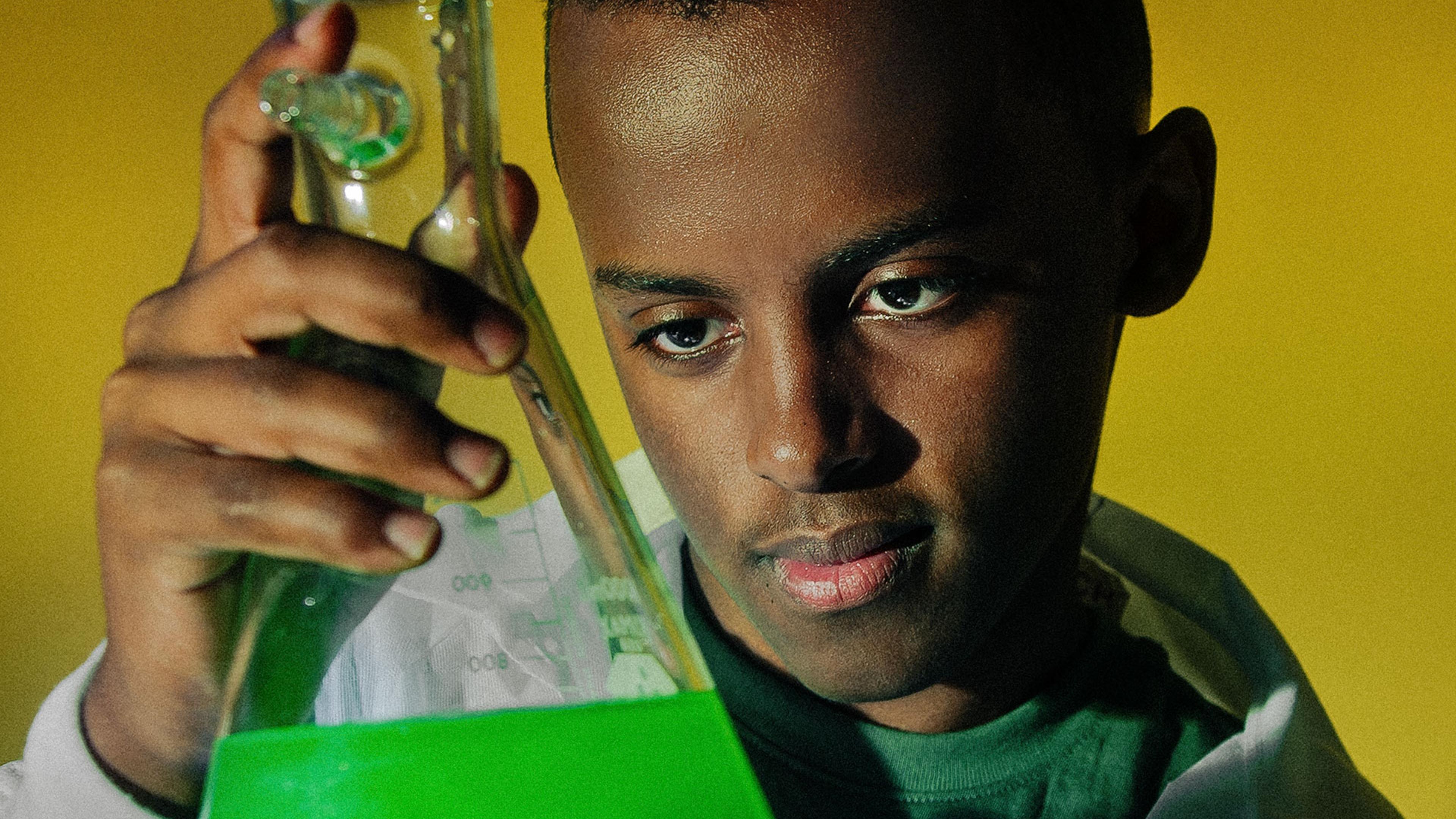 Heman Bekele photographed at Johns Hopkins Bloomberg School of Public Health in Baltimore on July 11