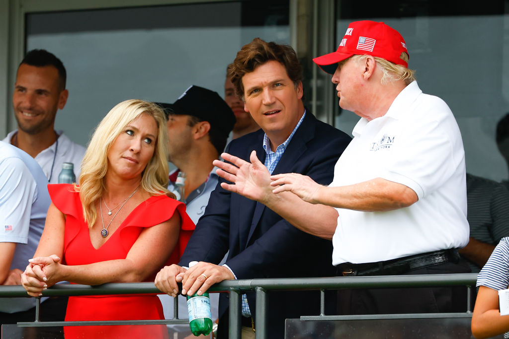 Tucker Carlson and Marjorie Taylor Greene Say They Are Done Supporting the Republican Party Tucker Carlson and Marjorie Taylor Greene Say They Are Done Supporting the Republican Party