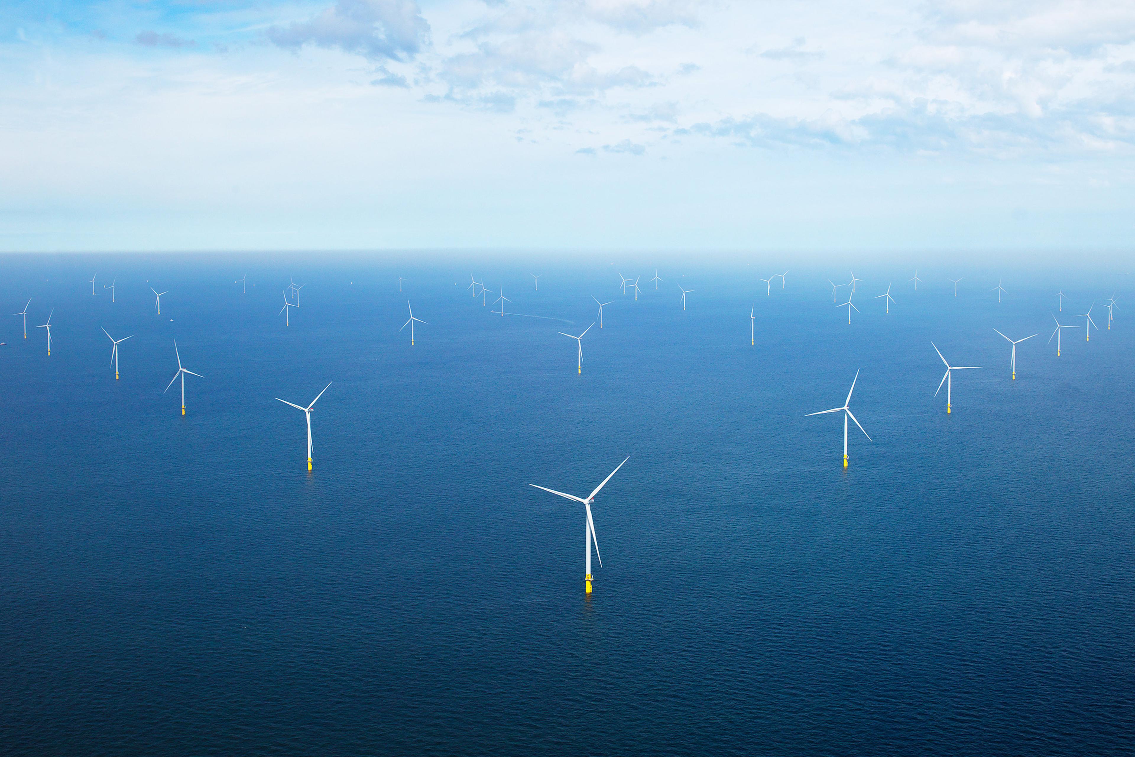 Orsted's offshore windfarm "Borssele 1 & 2," located off the coast of the Dutch province of Zeeland.