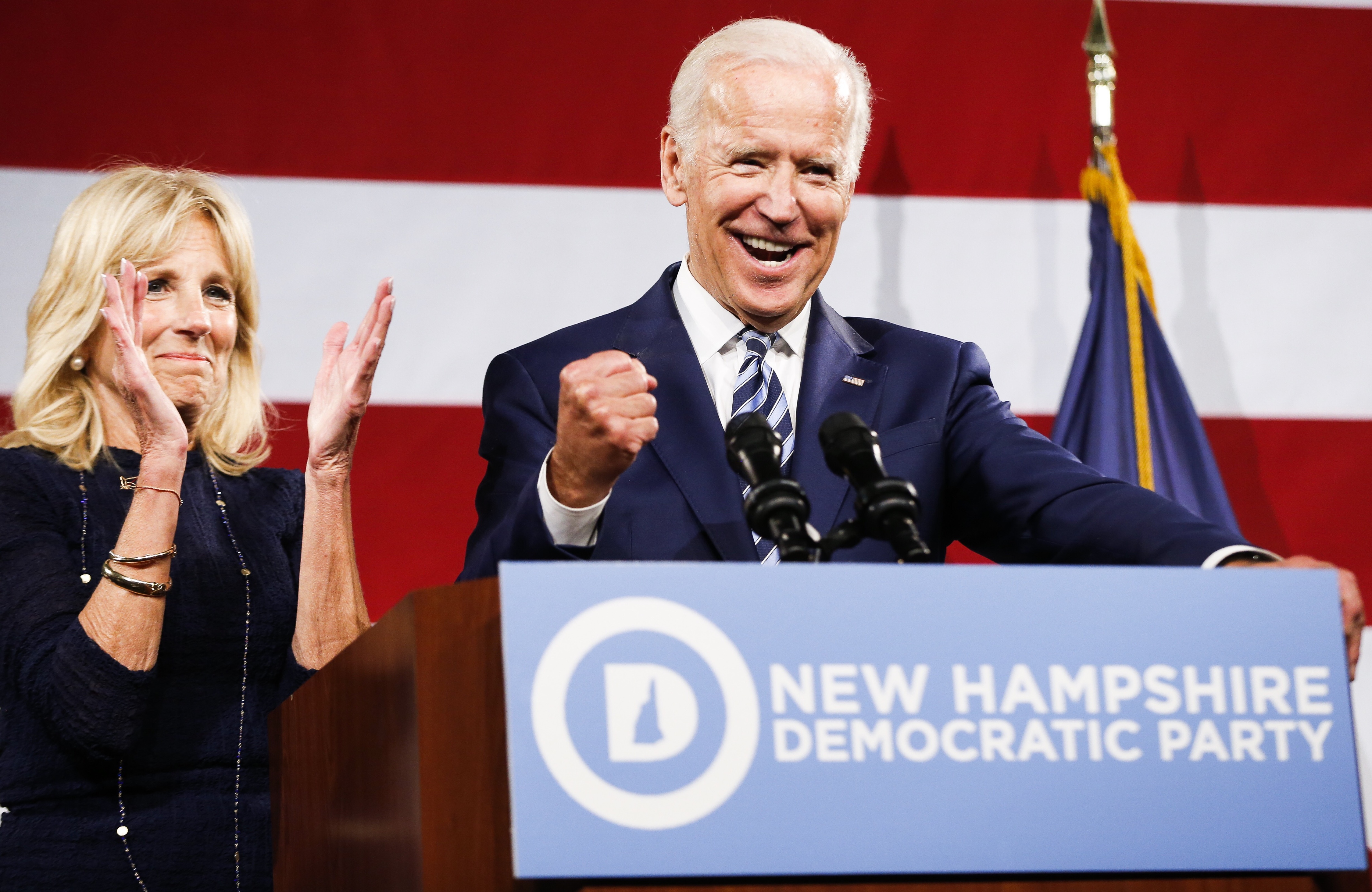 Former Vice President Joe Biden Speaks In Manchester