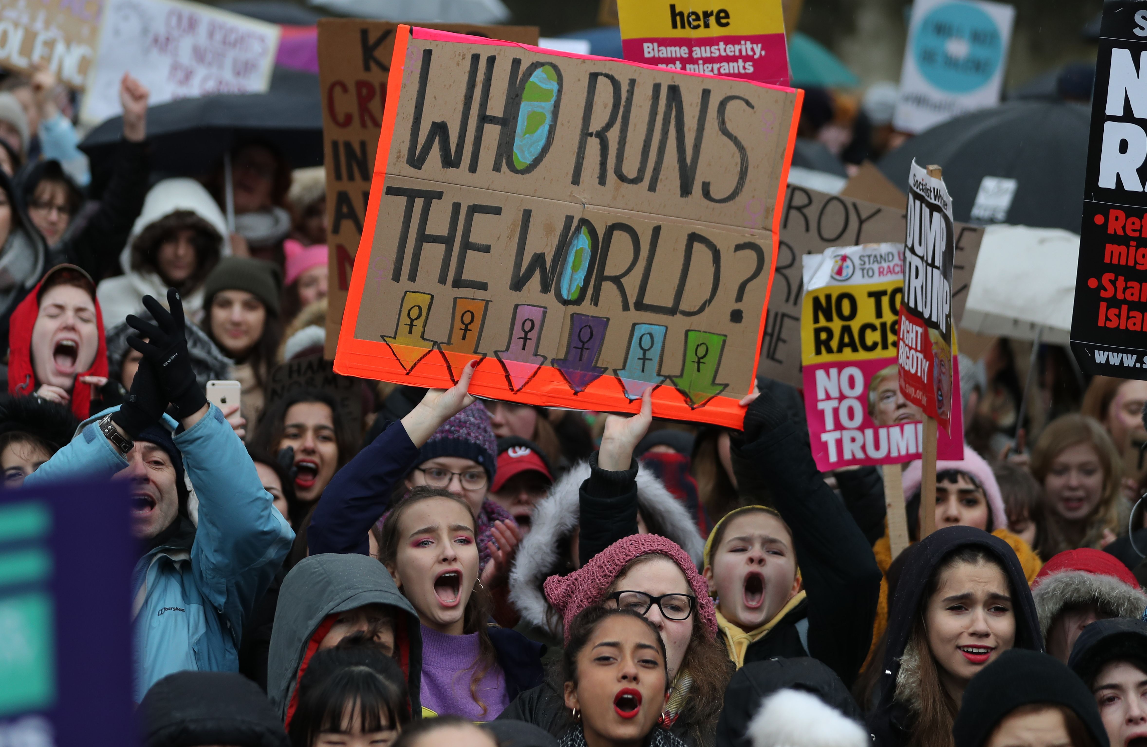 BRITAIN-US-POLITICS-DEMONSTRATION-PROTEST-WOMEN'S MARCH-RIGHTS