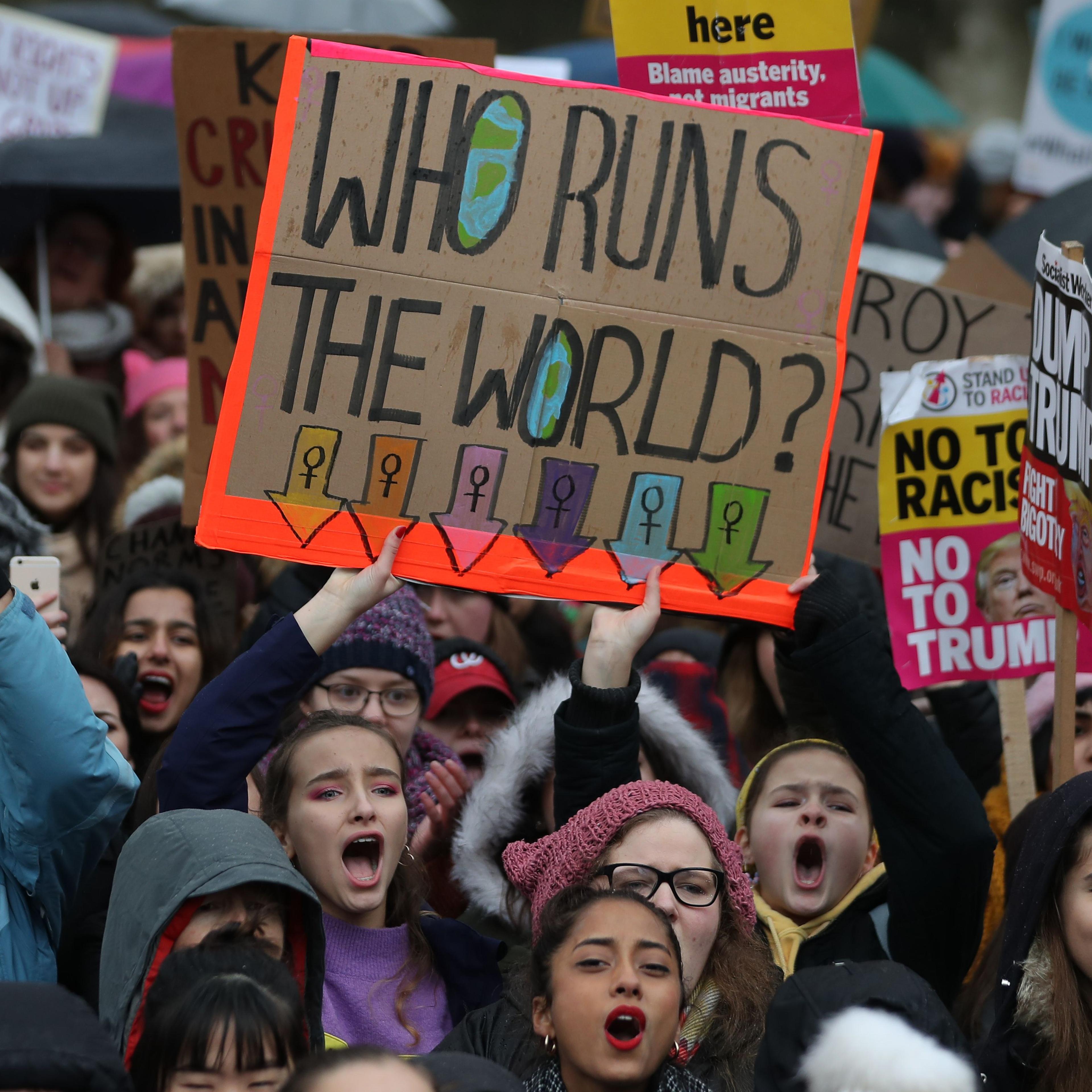 BRITAIN-US-POLITICS-DEMONSTRATION-PROTEST-WOMEN'S MARCH-RIGHTS