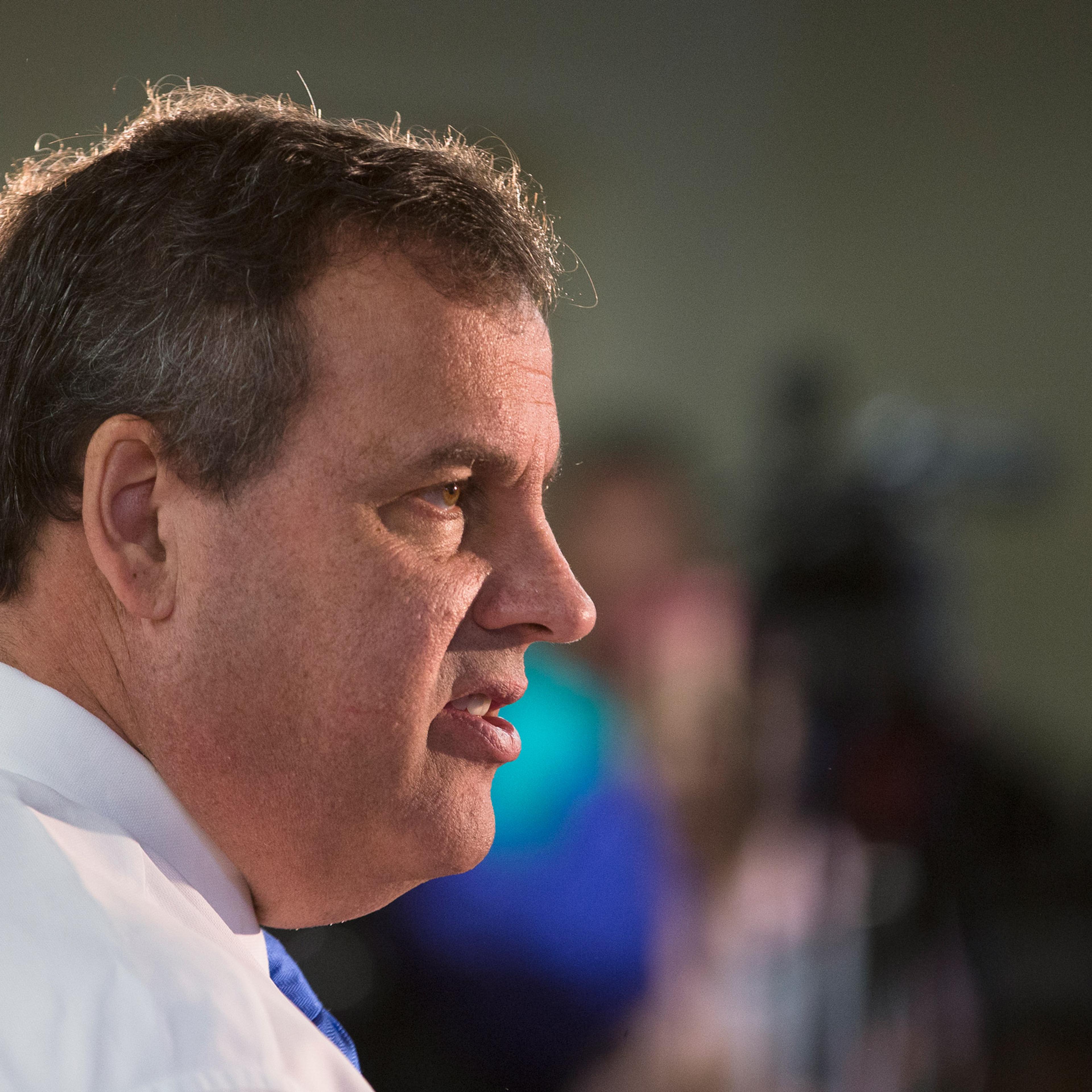 Chris Christie Republican presidential candidate and New Jersey Gov. Chris Christie speaks during a town hall style campaign stop at Pinardville Fire Station, Wednesday, Jan. 13, 2016, in Manchester, N.H. (AP Photo/John Minchillo)