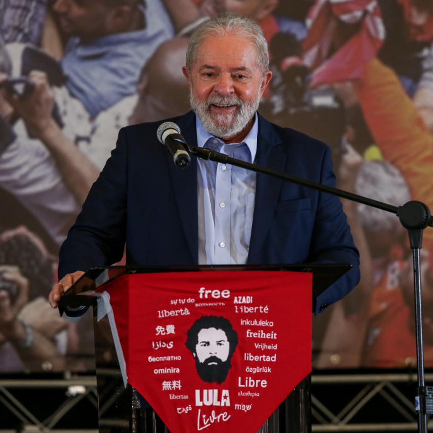 Lula Da Silva Gives Press Conference After Convictions Against Him Annulled