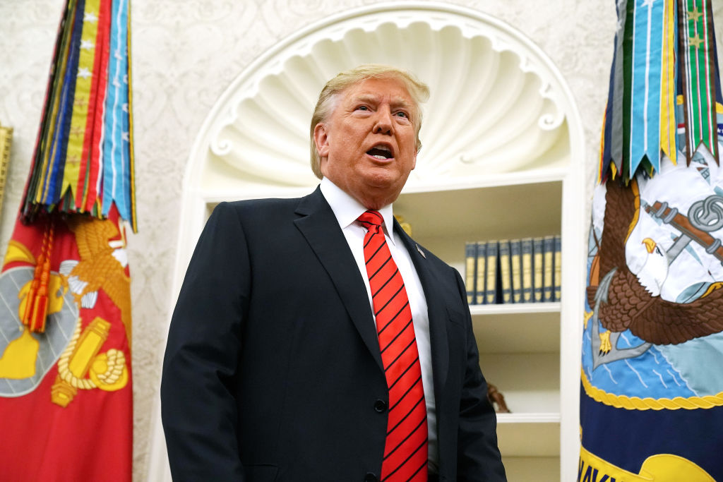 President Trump Participates In Ceremonial Swearing In Of Labor Secretary Eugene Scalia At Oval Office