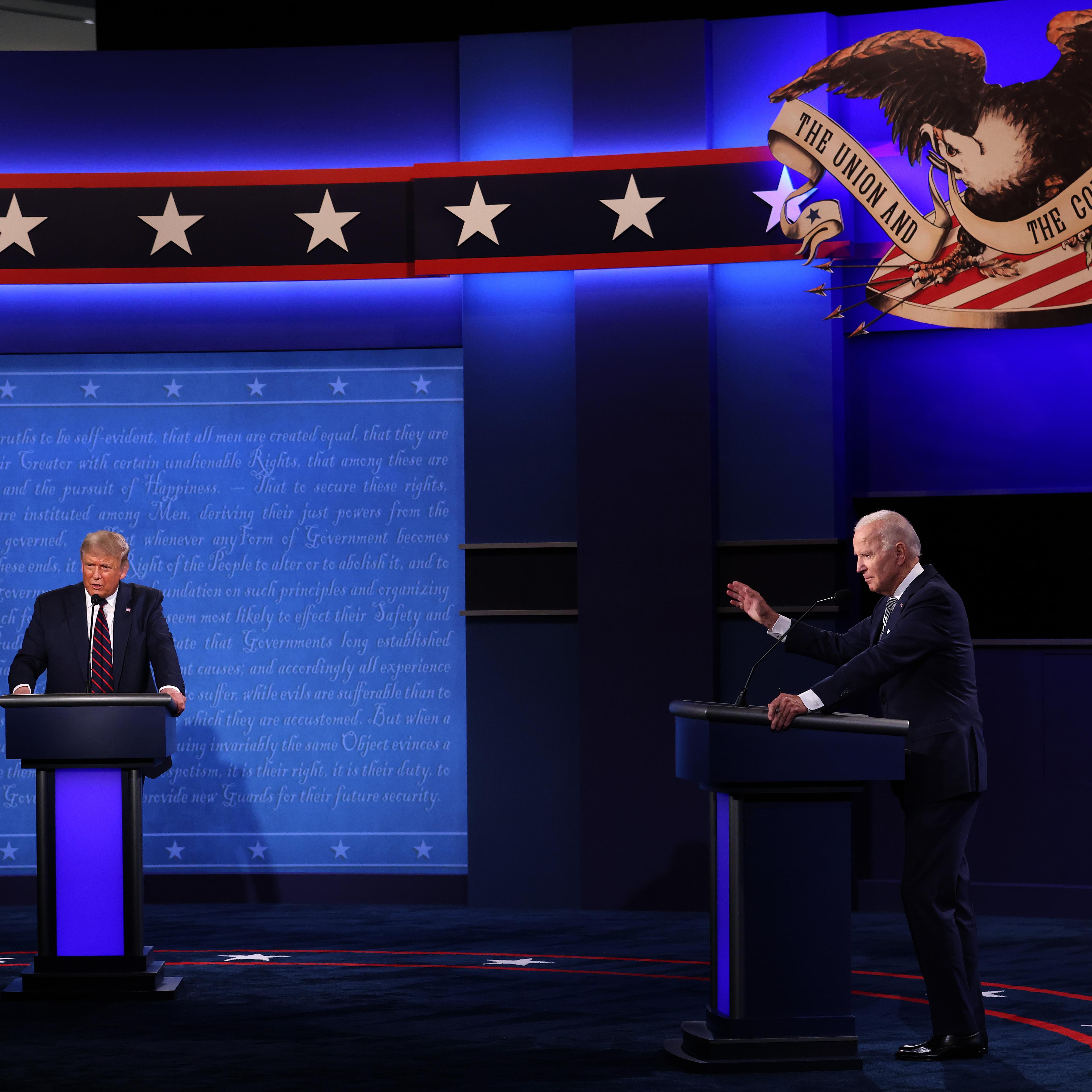 Donald Trump And Joe Biden Participate In First Presidential Debate