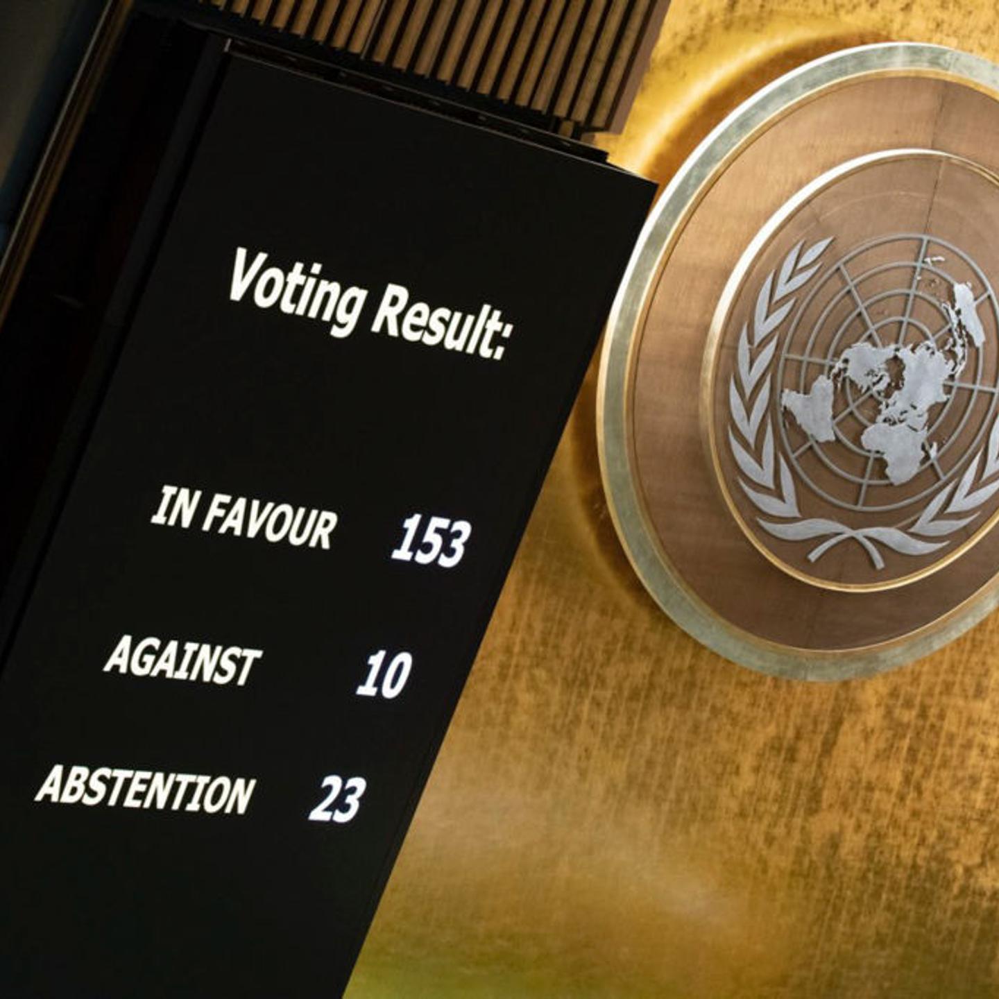 U.N. General Assembly Ceasefire Gaza