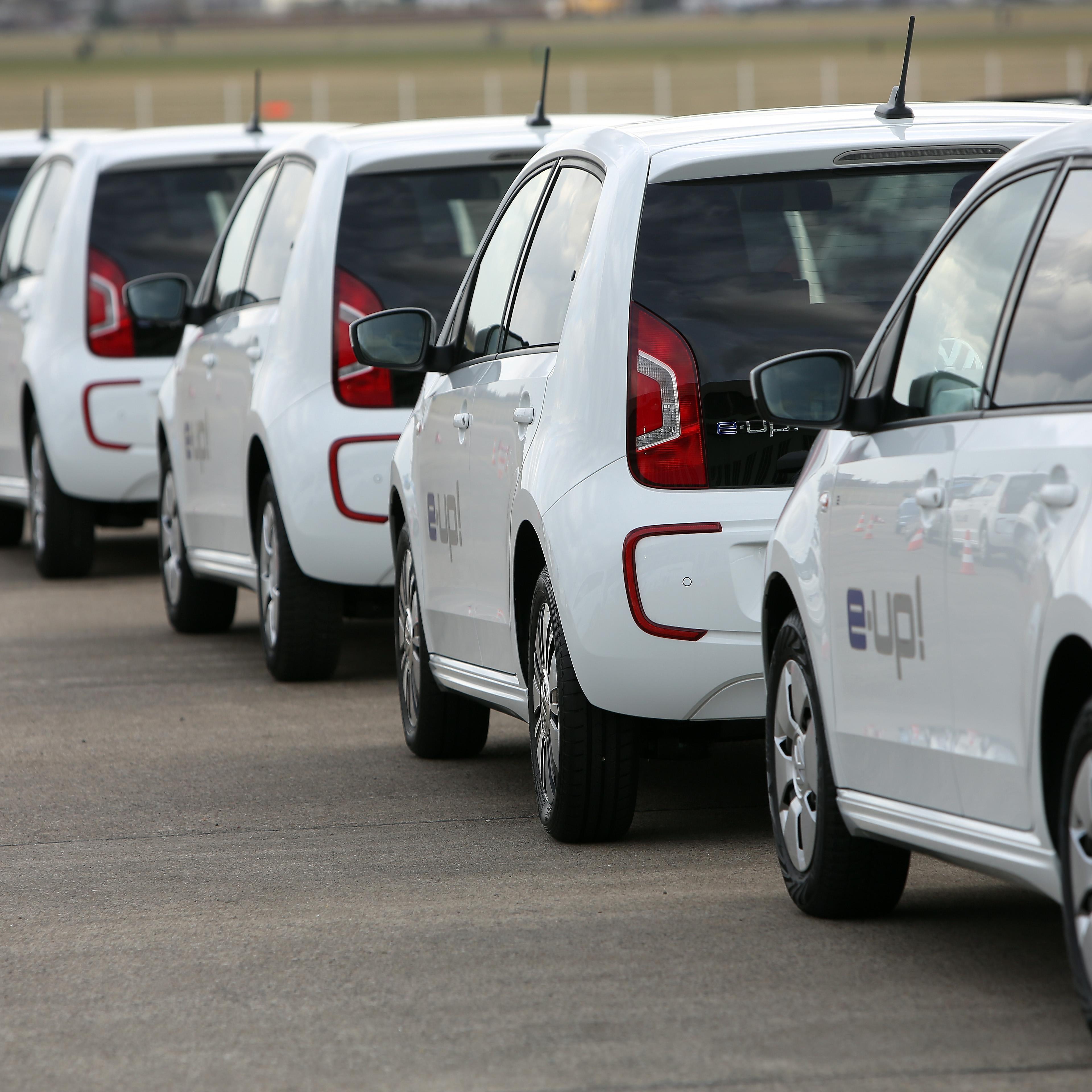 Volkswagen e-up! electric automobiles.