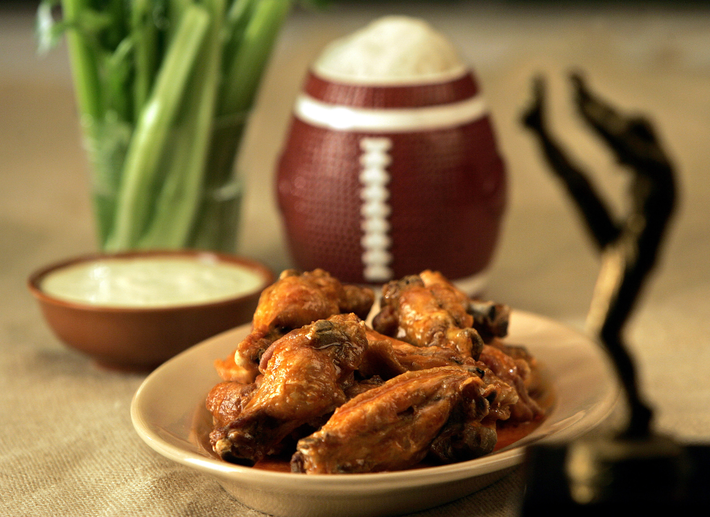 Super Bowl?Buffalo chicken wings with blue cheese