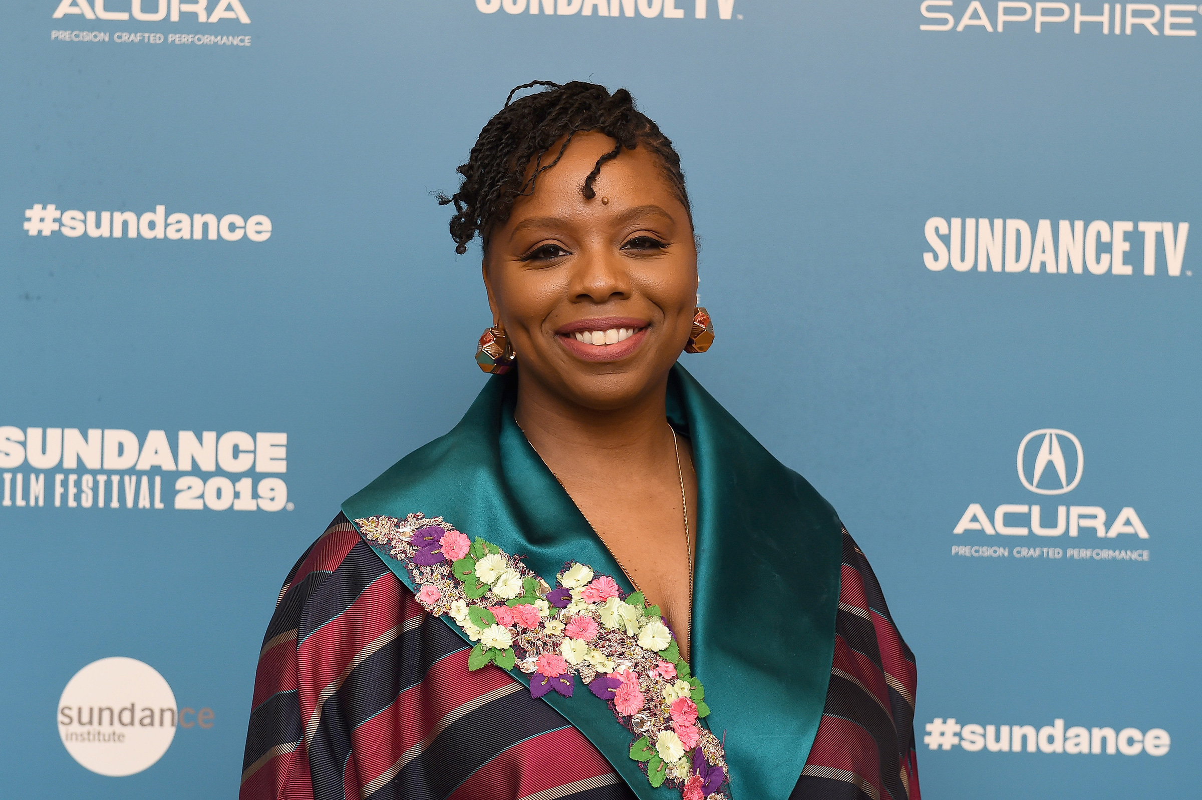 Patrisse Cullors at the 2019 Sundance Film Festival in Park City, Utah, Jan. 28, 2019.