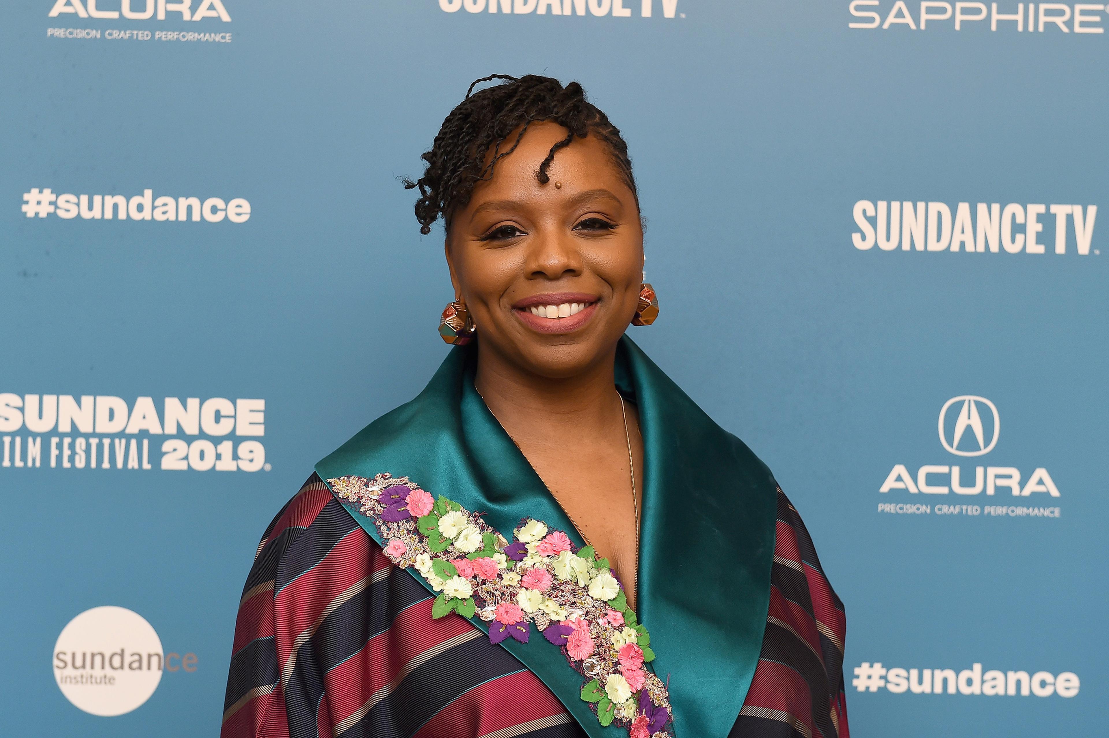 Patrisse Cullors at the 2019 Sundance Film Festival in Park City, Utah, Jan. 28, 2019.