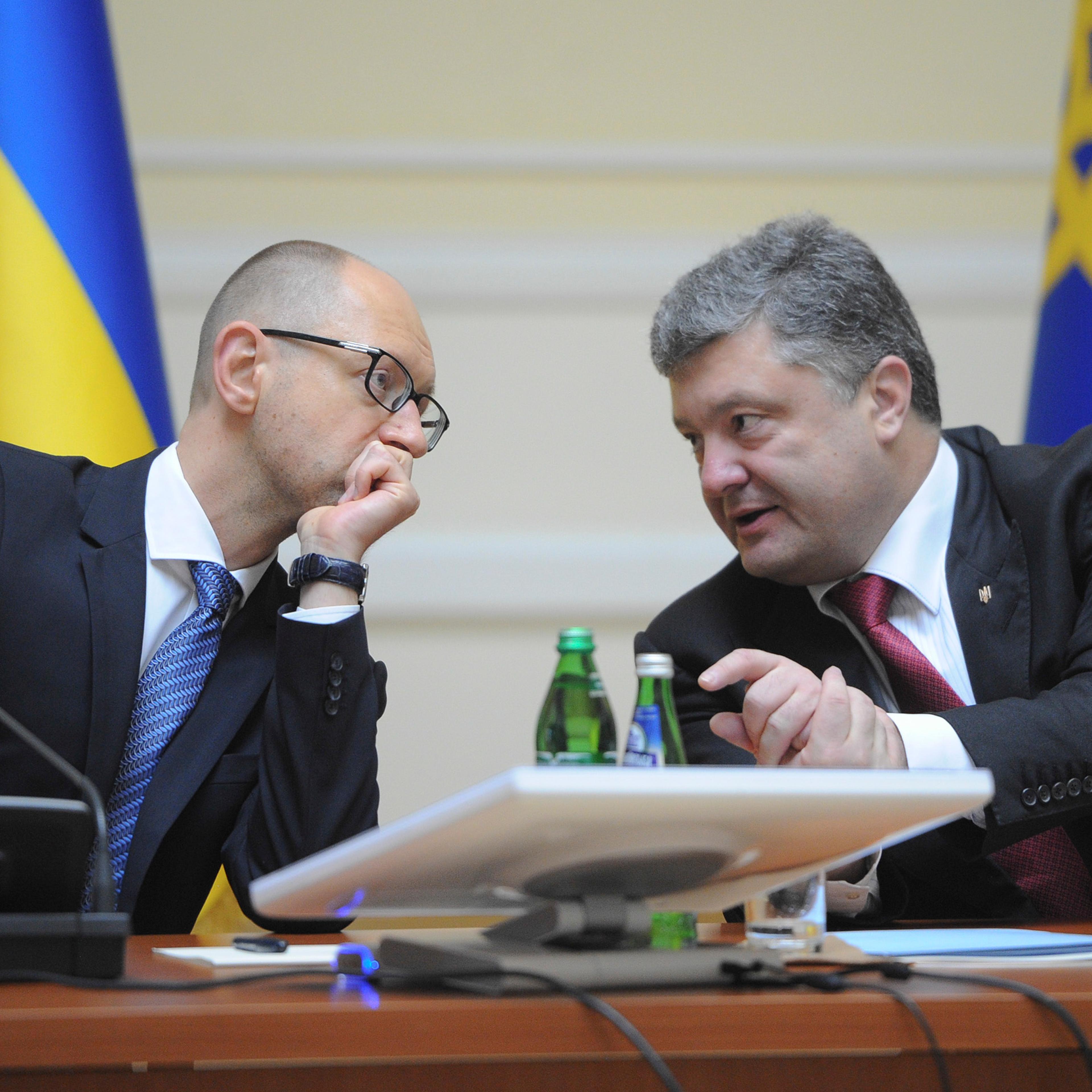 Petro Poroshenko, Arseniy Yatsenyuk