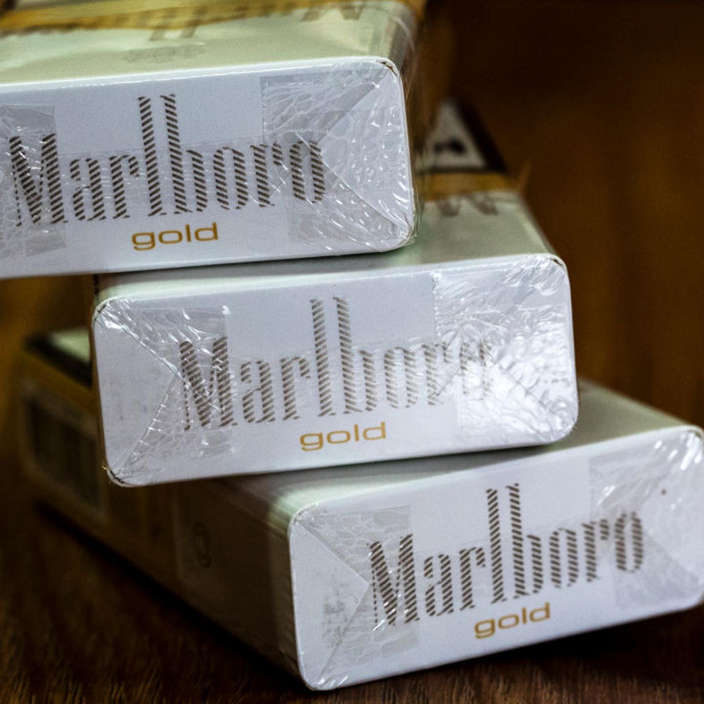 A pack of Philip Morris International Inc. Marlboro Gold