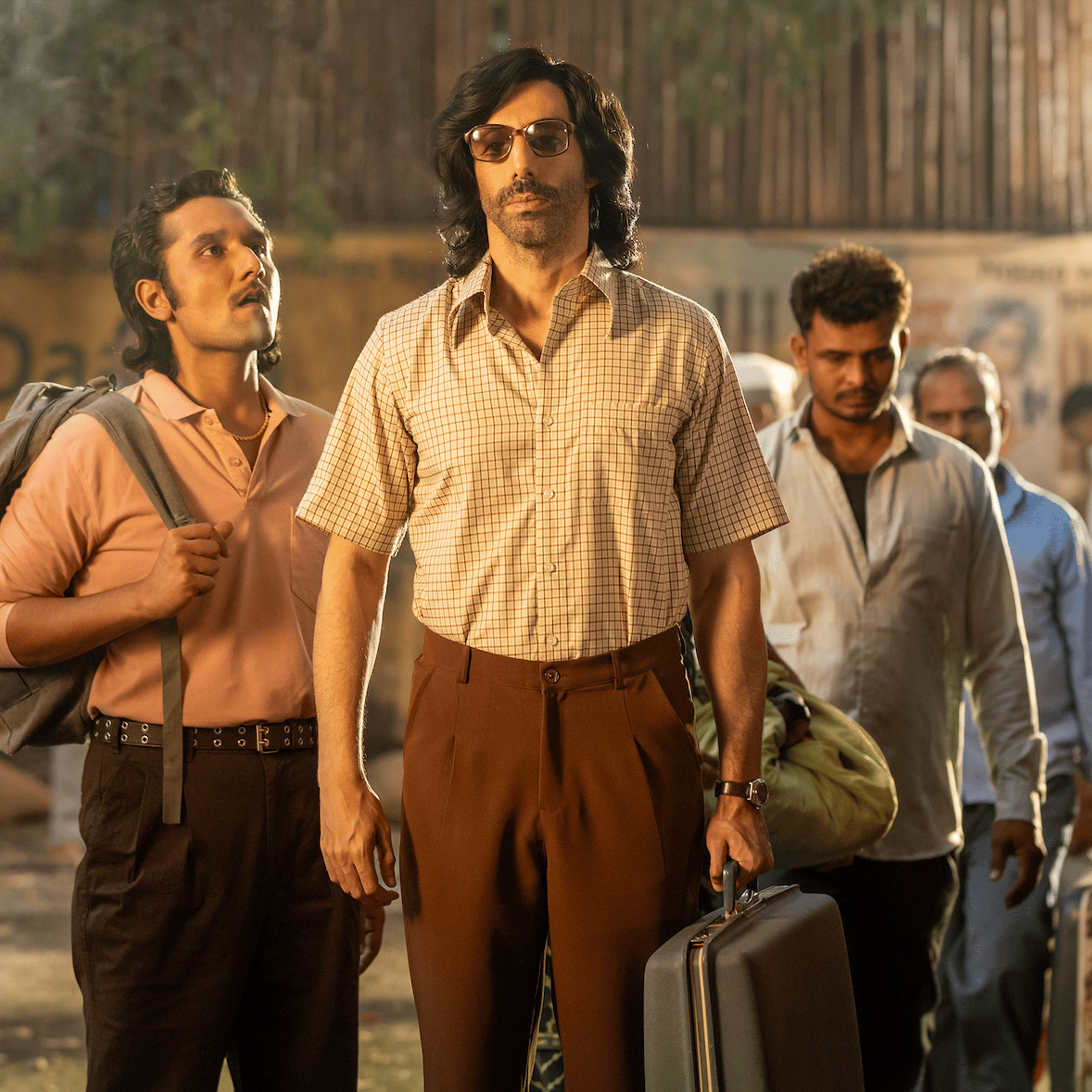 Jim Sarbh as Carl Bhojraj, Devaang Bagga as Lalit in Inspector Zende.