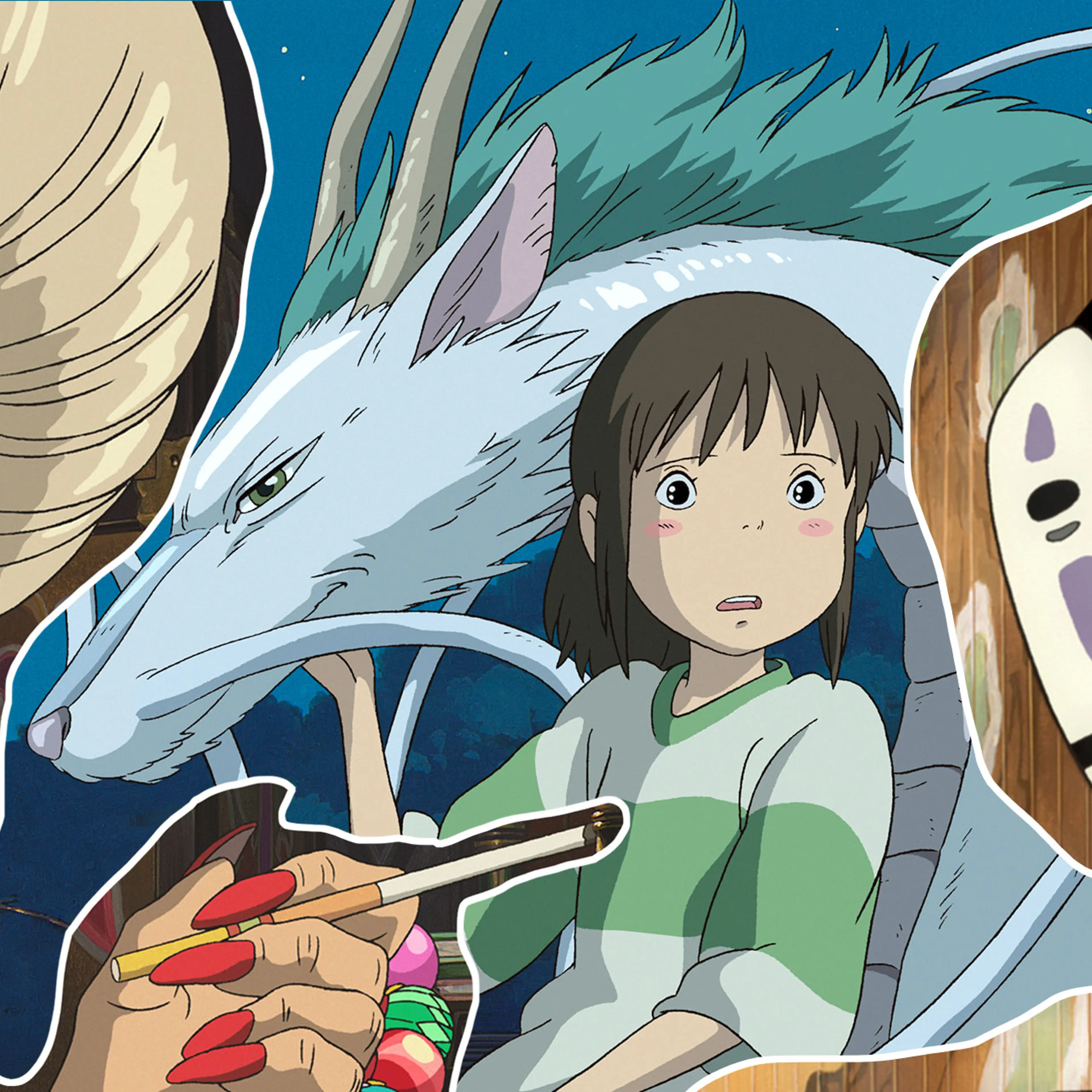 Stills from the film, Spirited Away.