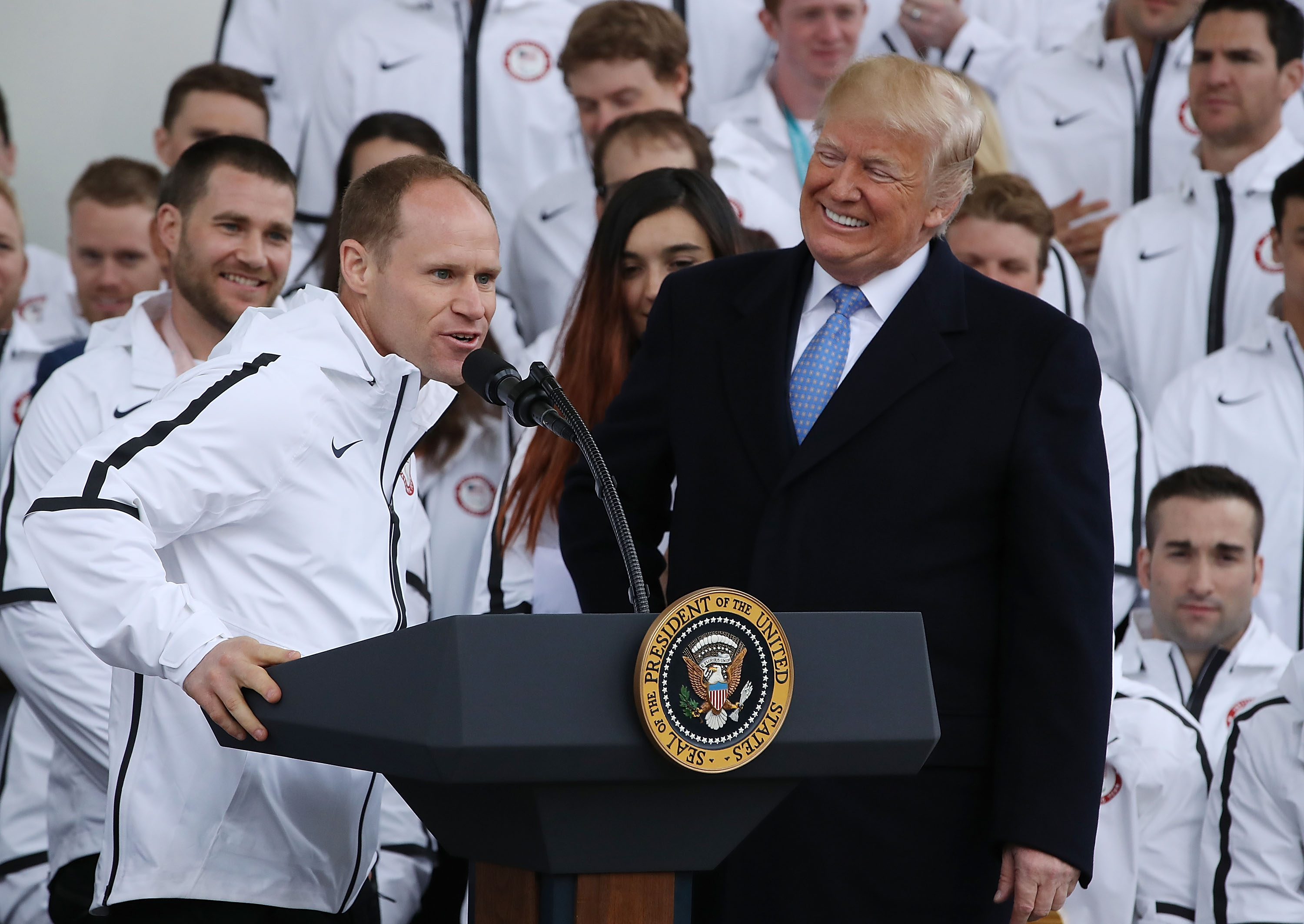 President Trump Welcomes U.S. Olympic Athletes To The White House