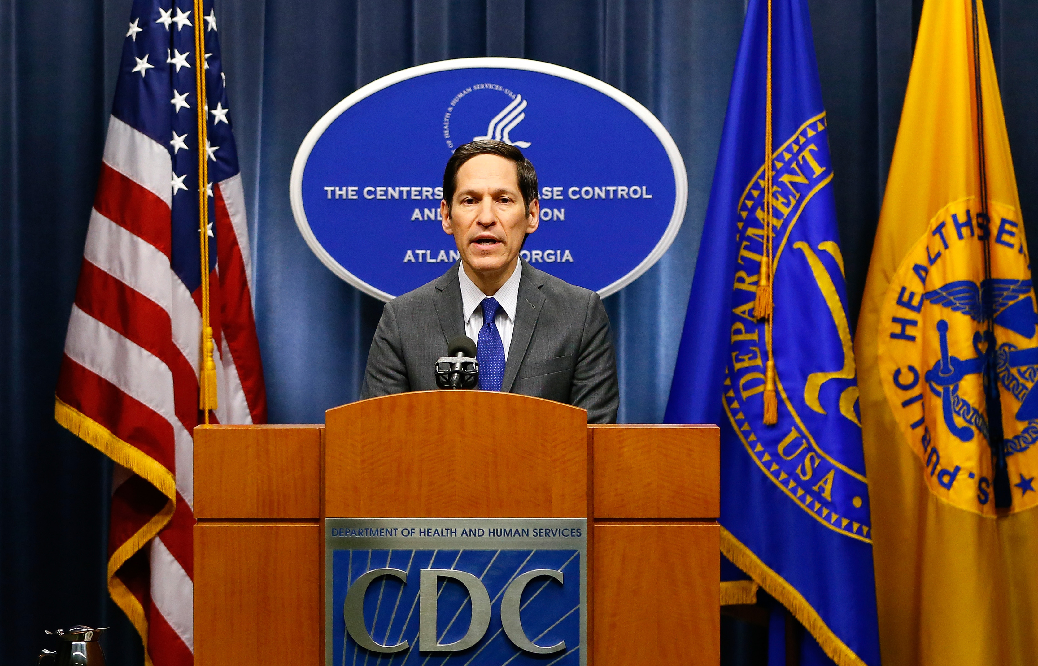Center For Disease Control Director Tom Frieden Addresses The Media On Ebola Case In U.S.