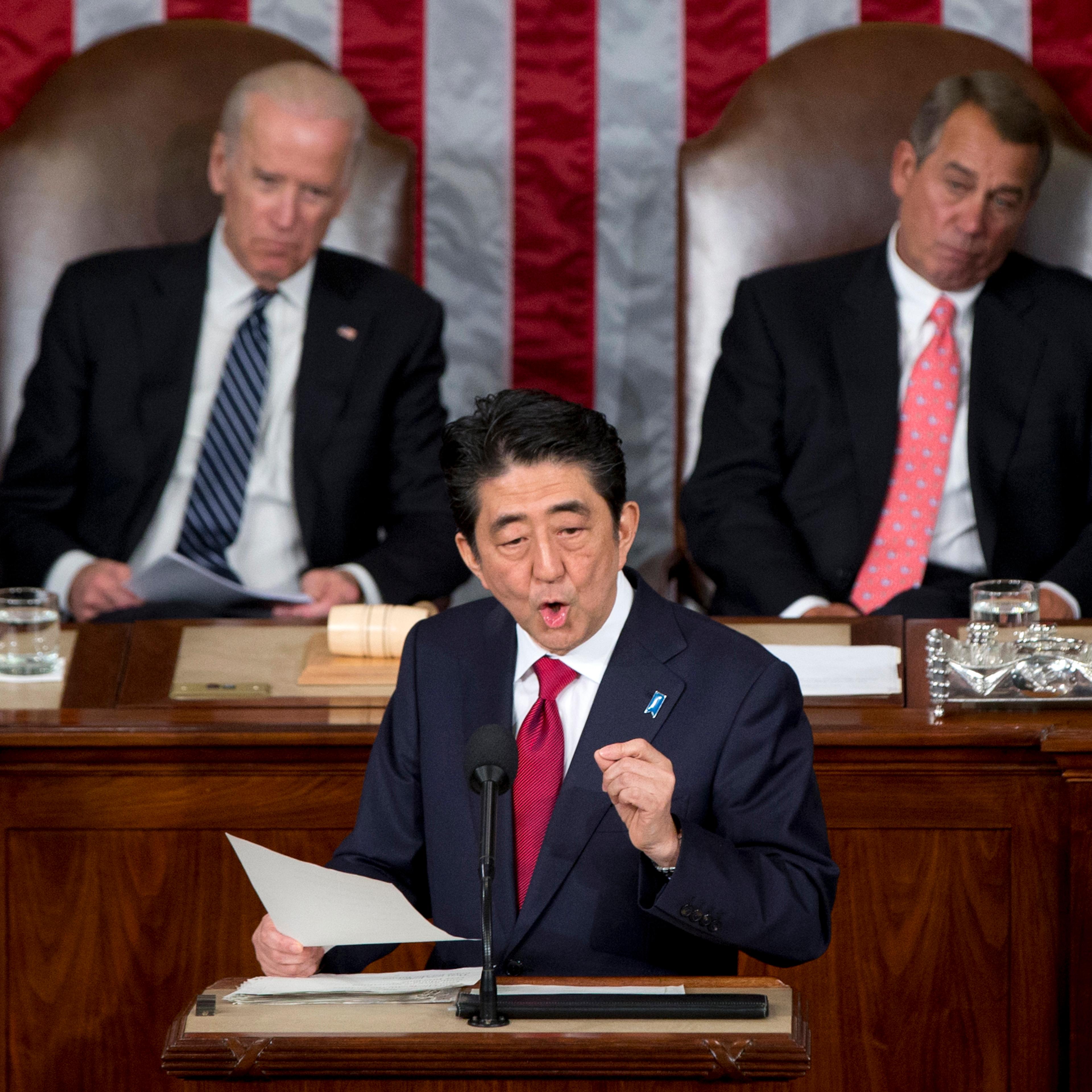 Shinzo Abe, Joe Biden, John Boehner