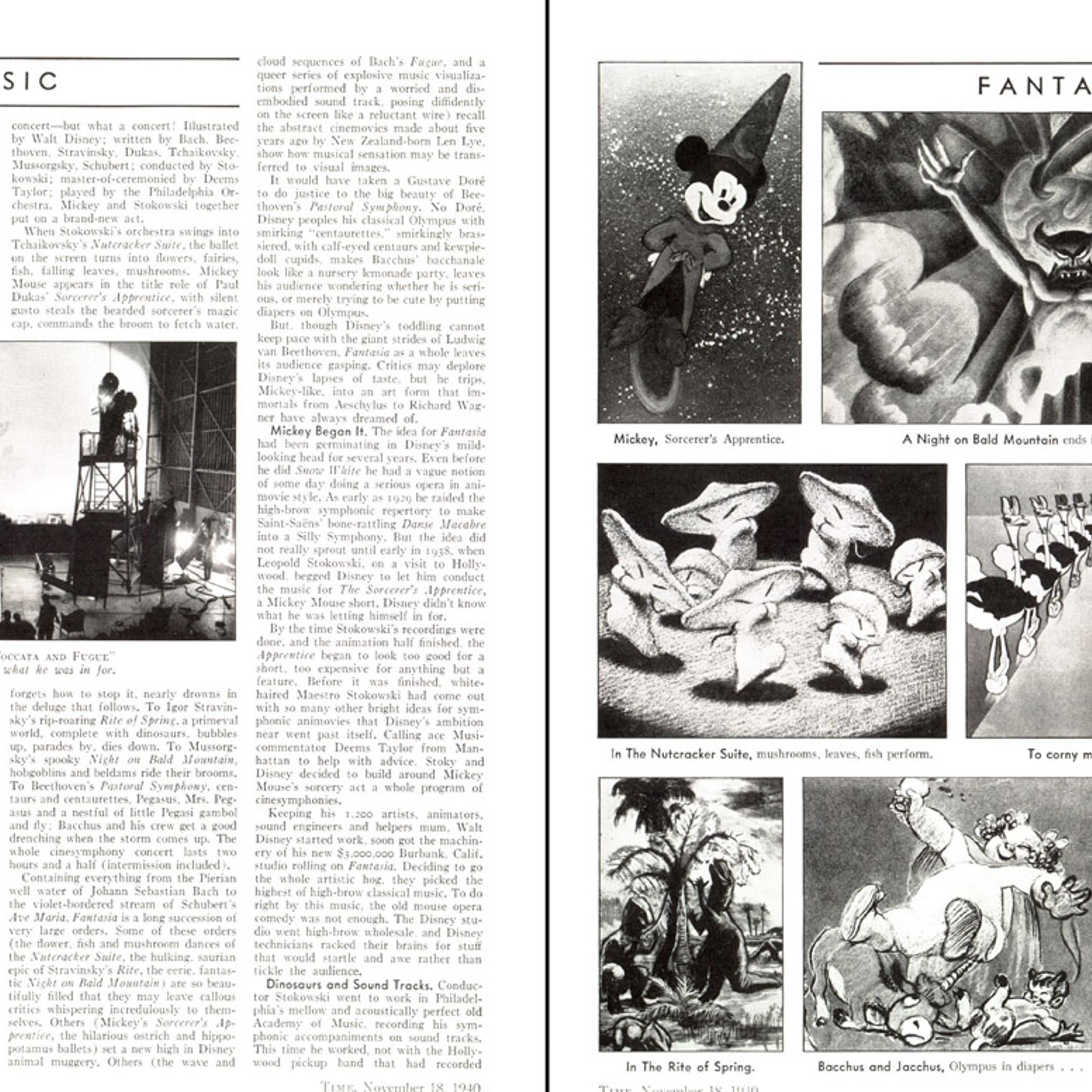 A spread from the Nov. 18, 1940, issue of TIME