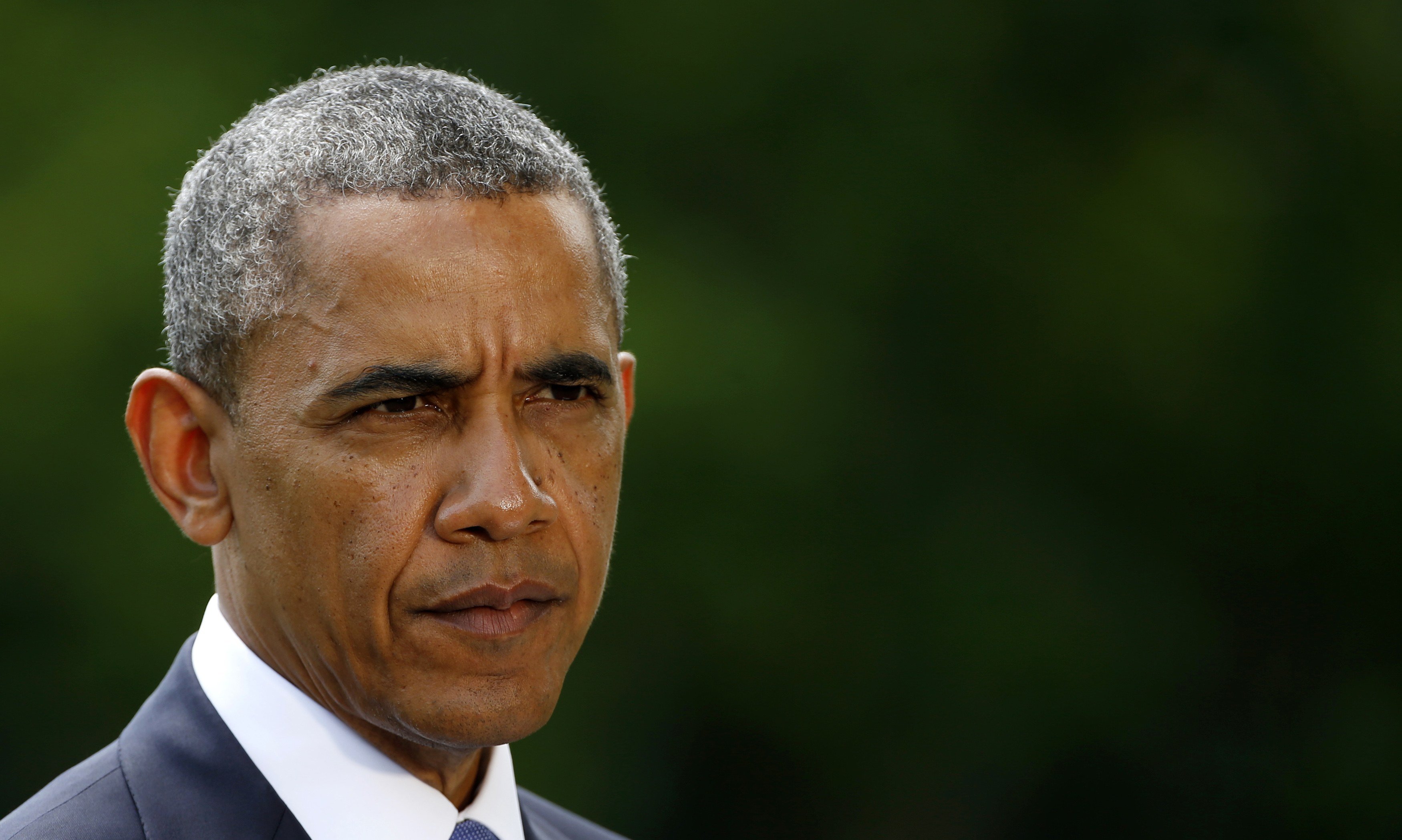U.S. President Obama speaks about the situation in Iraq at the White House