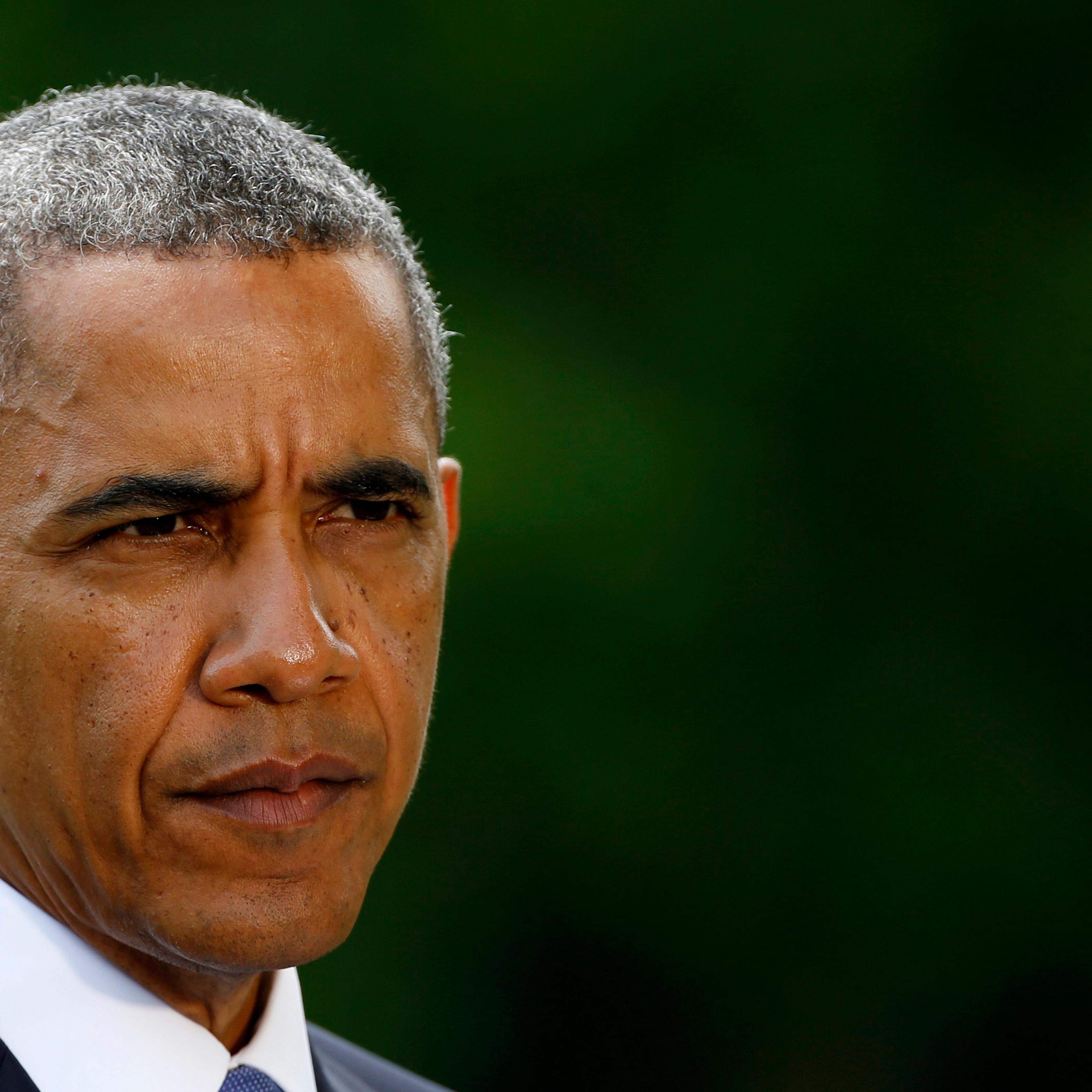 U.S. President Obama speaks about the situation in Iraq at the White House