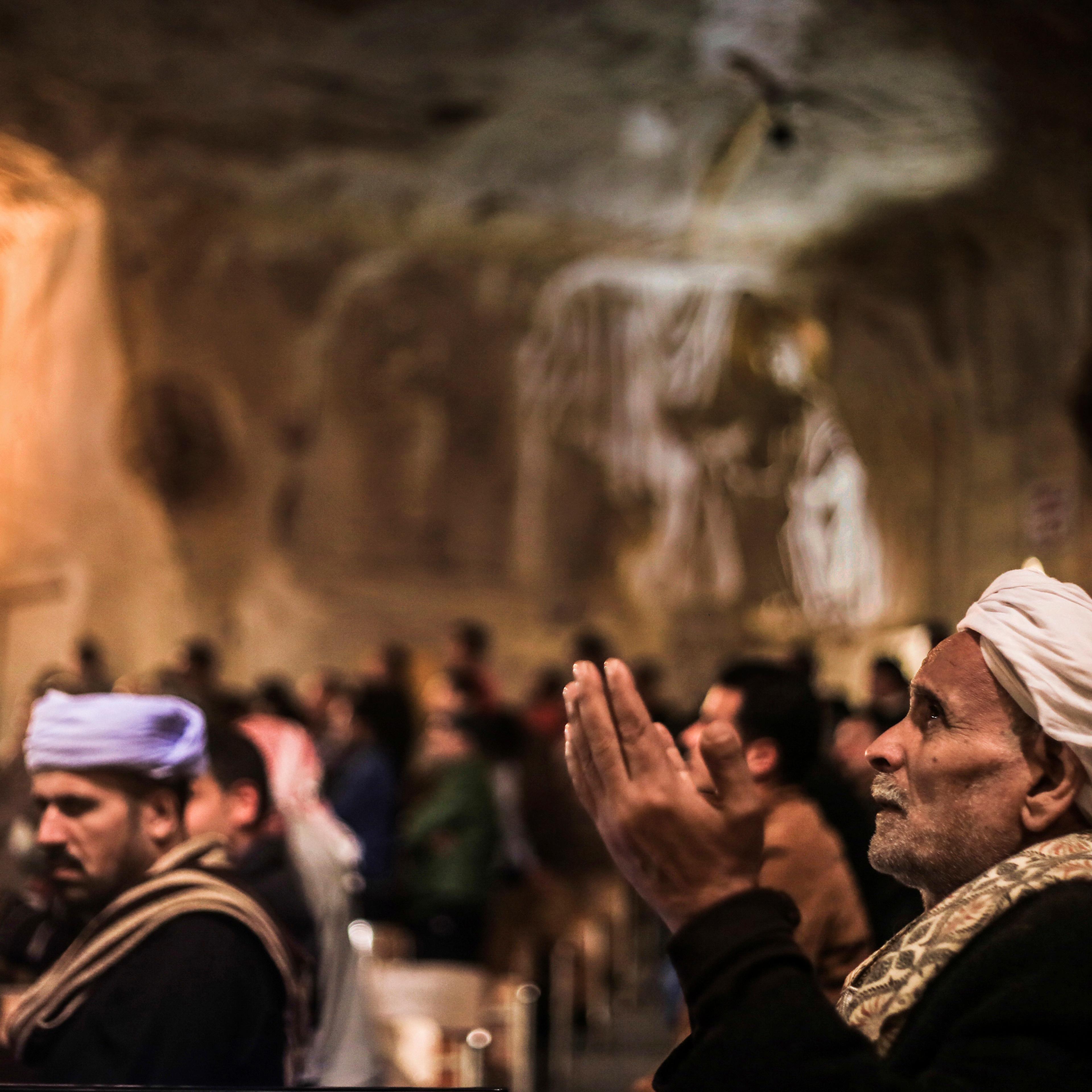 Worshippers mark the beginning of Lent with Mass at St. Samaan Church in Cairo