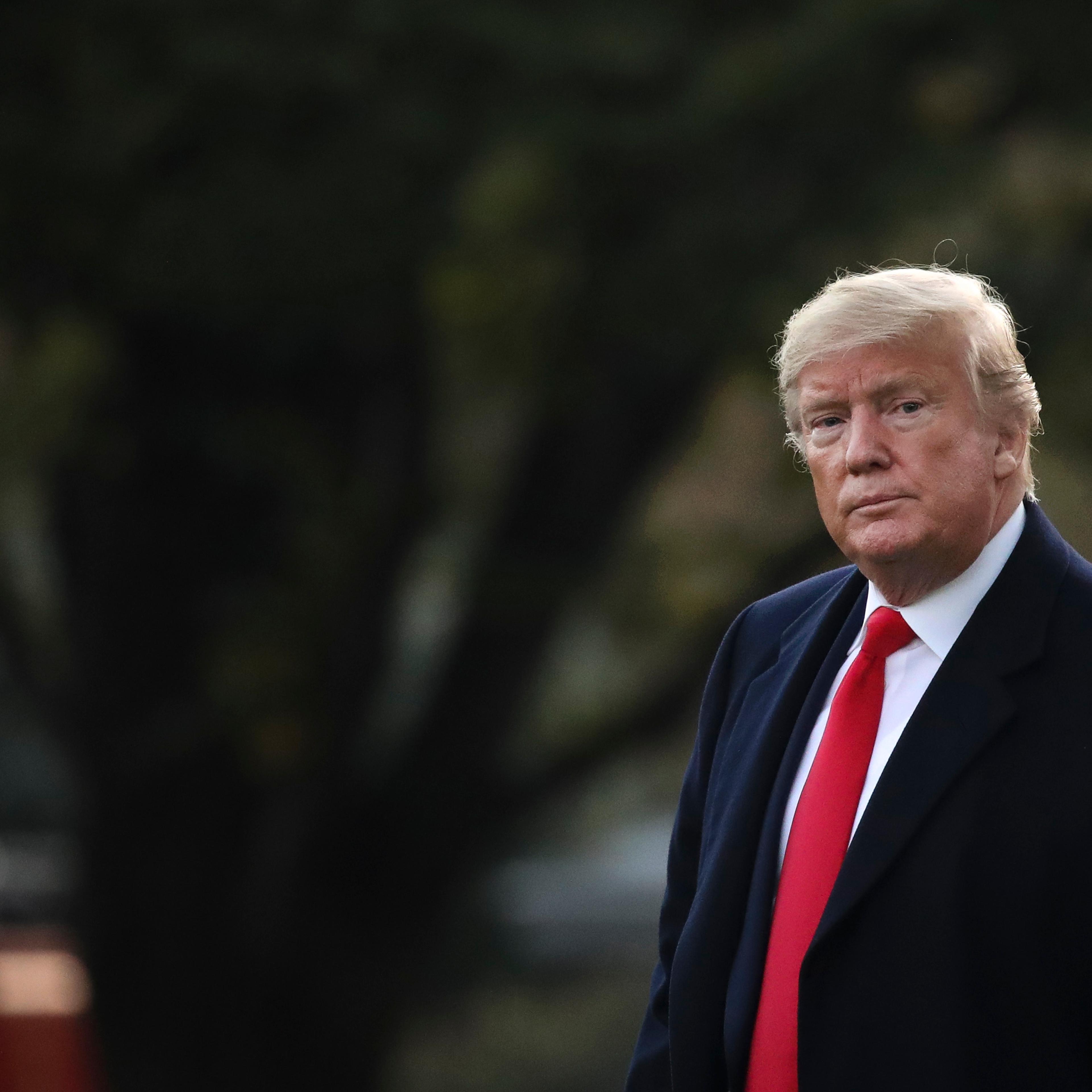 President Trump Departs White House For Campaign Rally In Louisiana