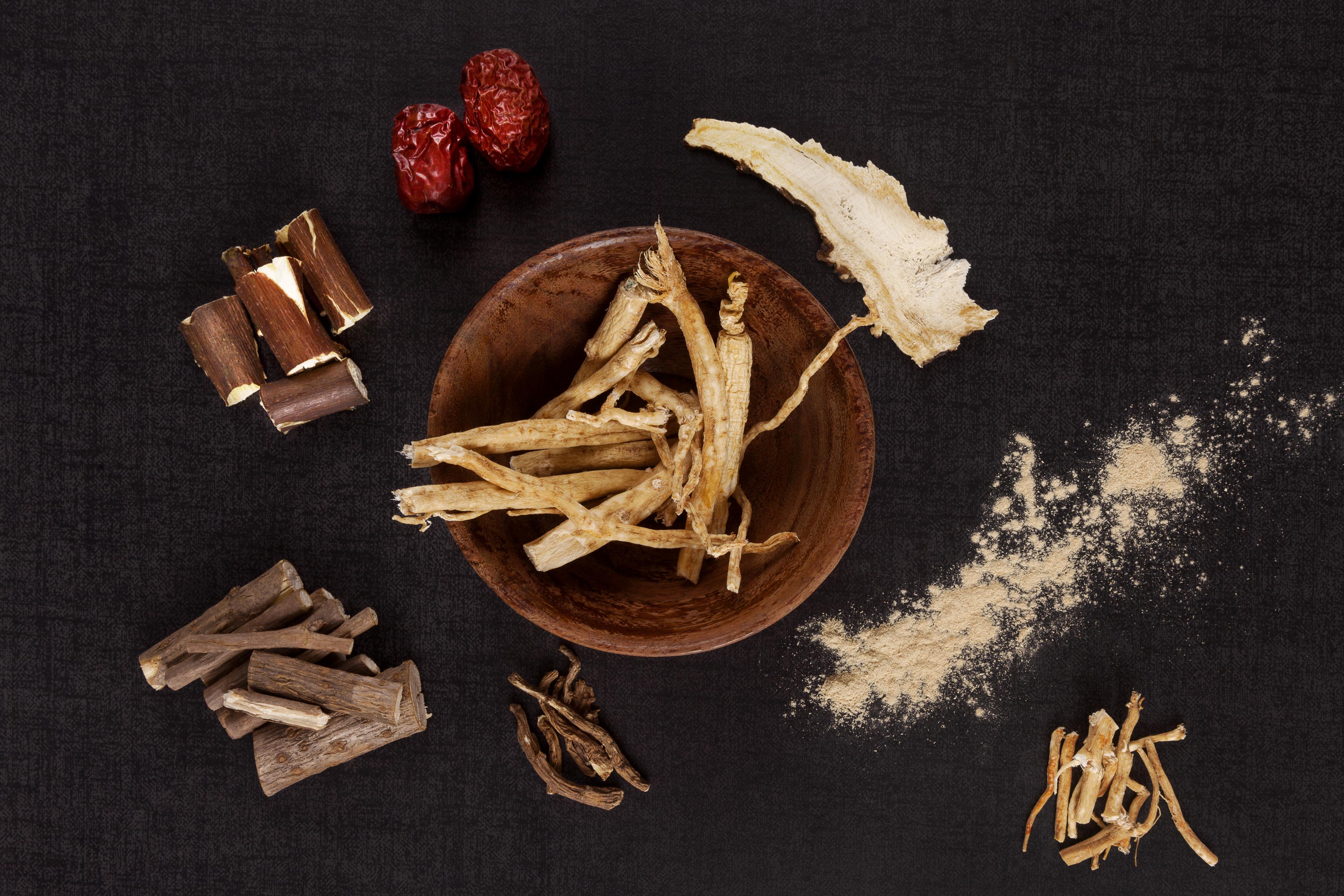Traditional medical herbs.