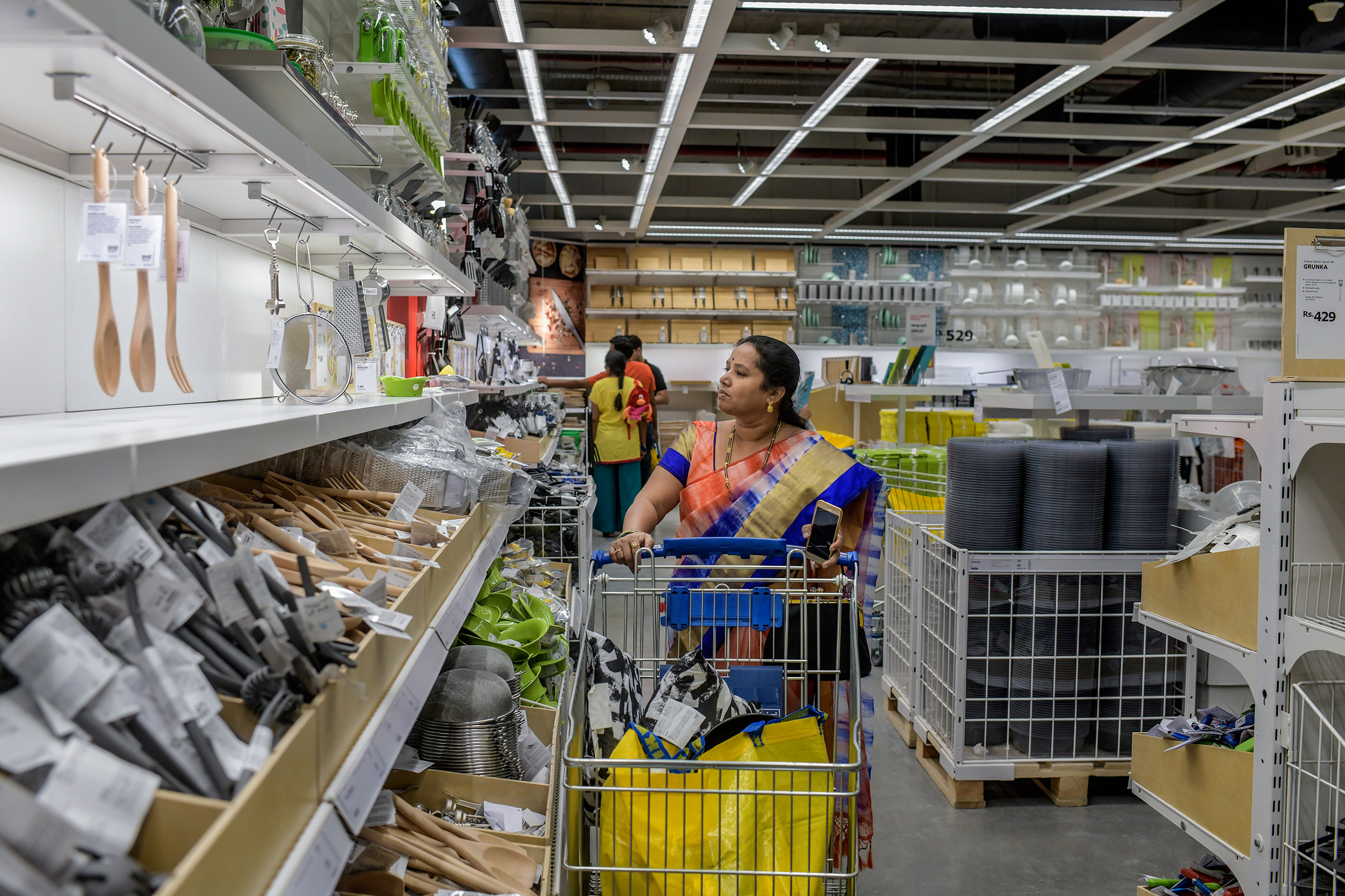 An Ikea customer in Hyderabad