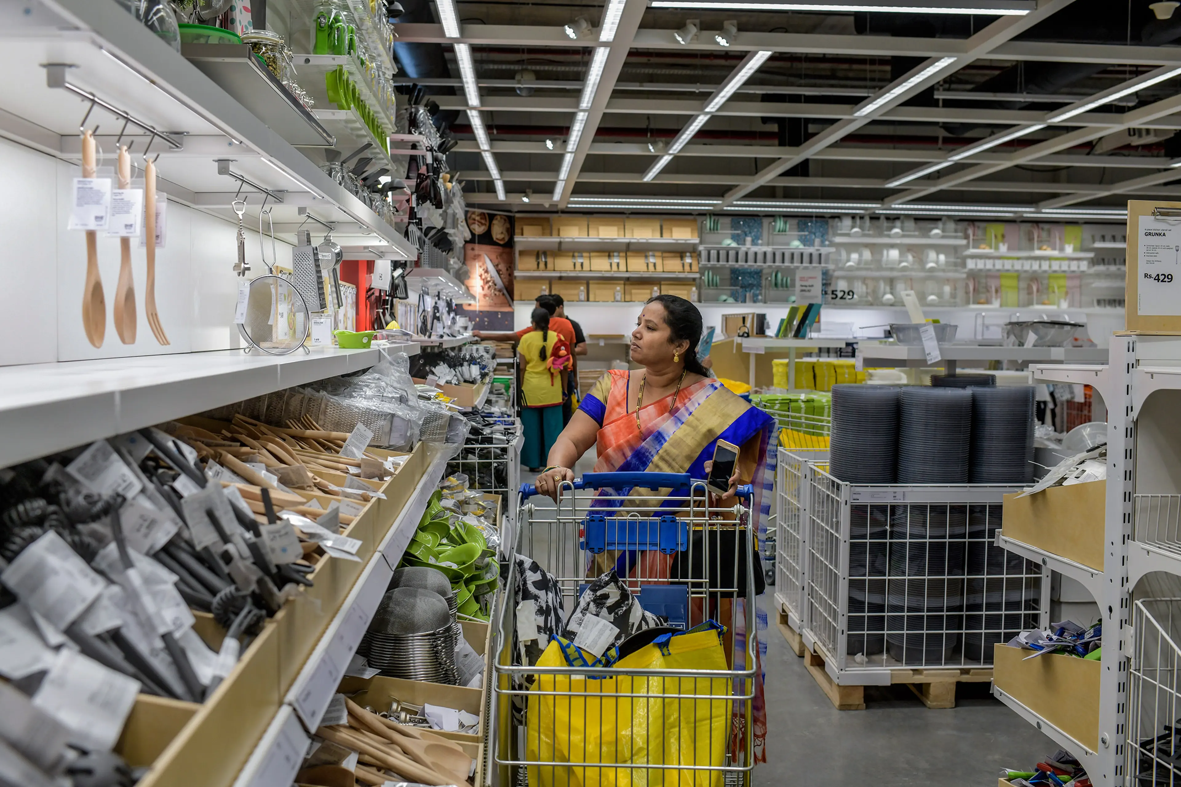 An Ikea customer in Hyderabad