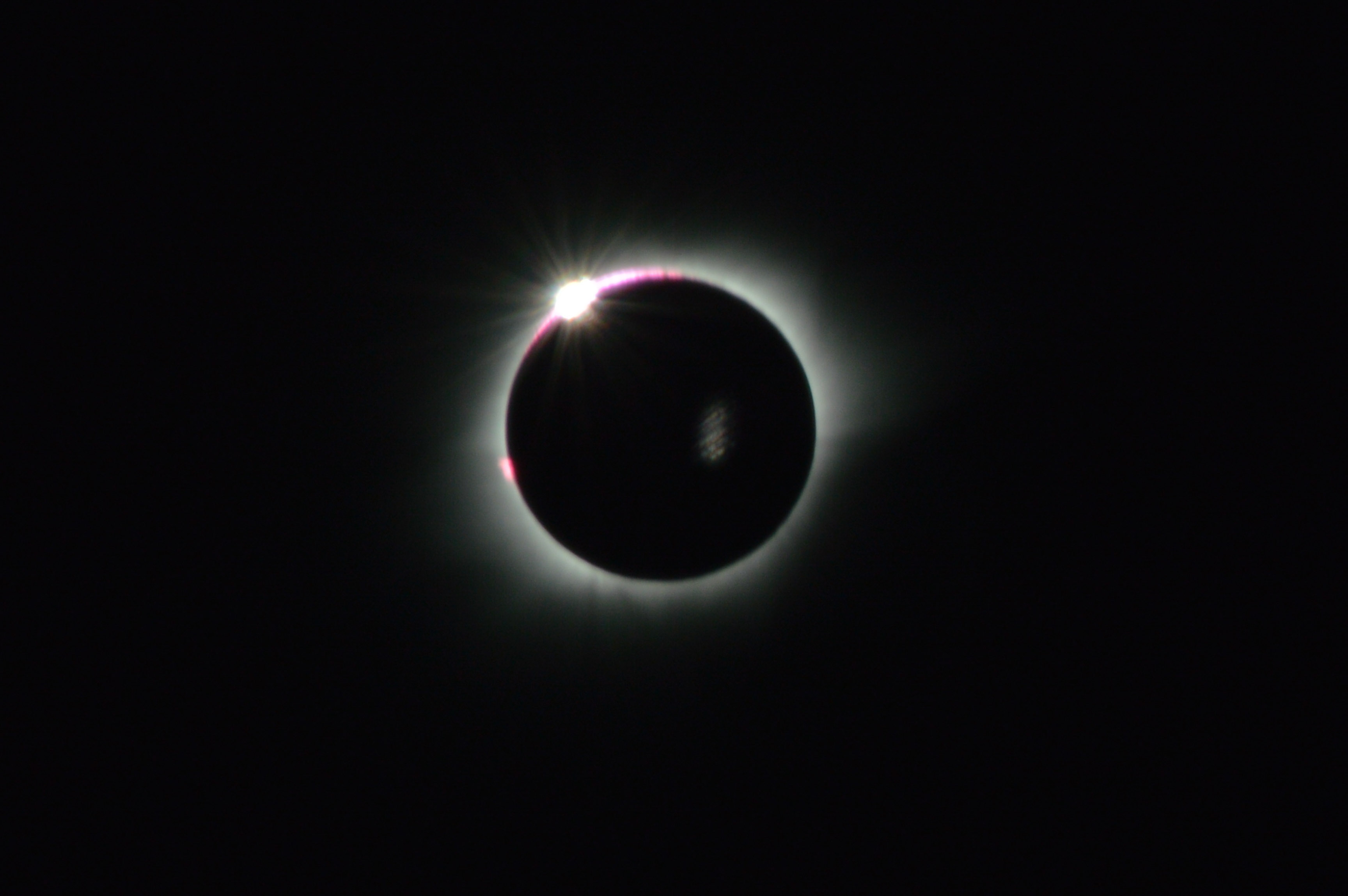 A view of the total solar eclipse captured from Donggala.