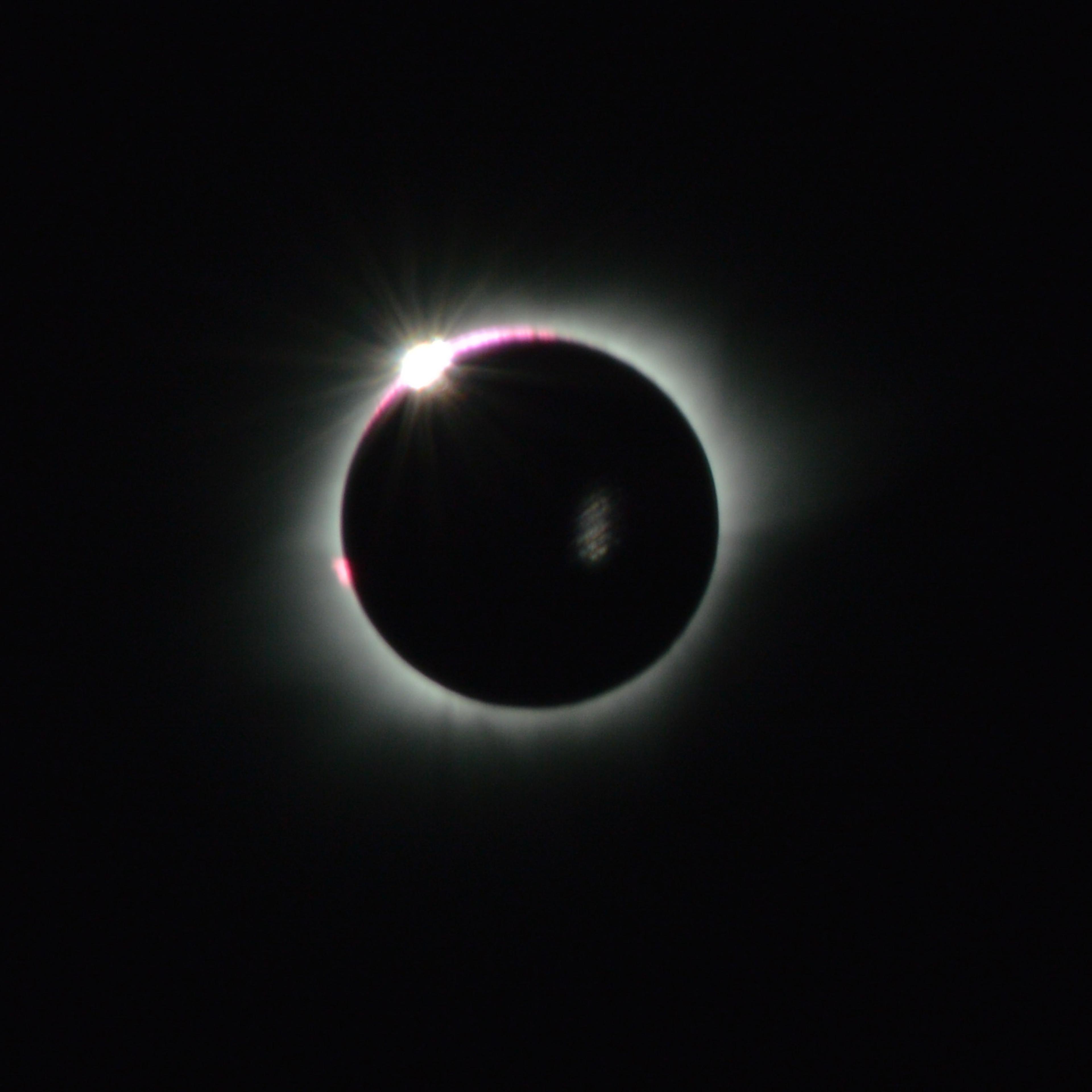 A view of the total solar eclipse captured from Donggala.