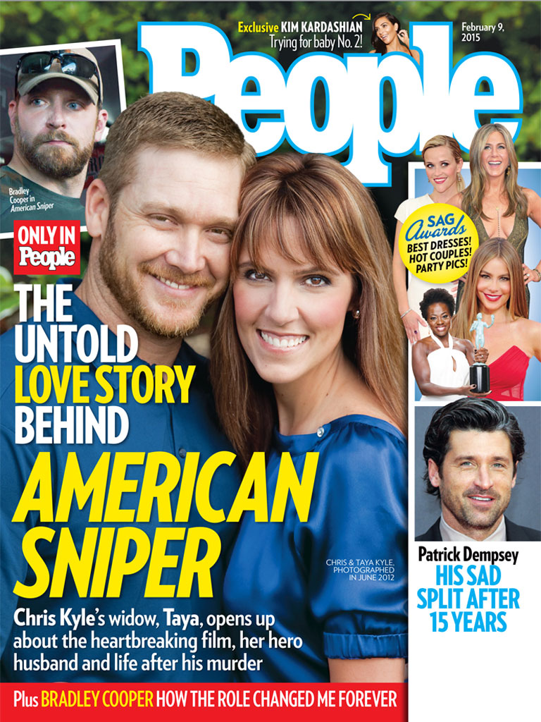Chris and Taya Kyle on the cover of PEOPLE