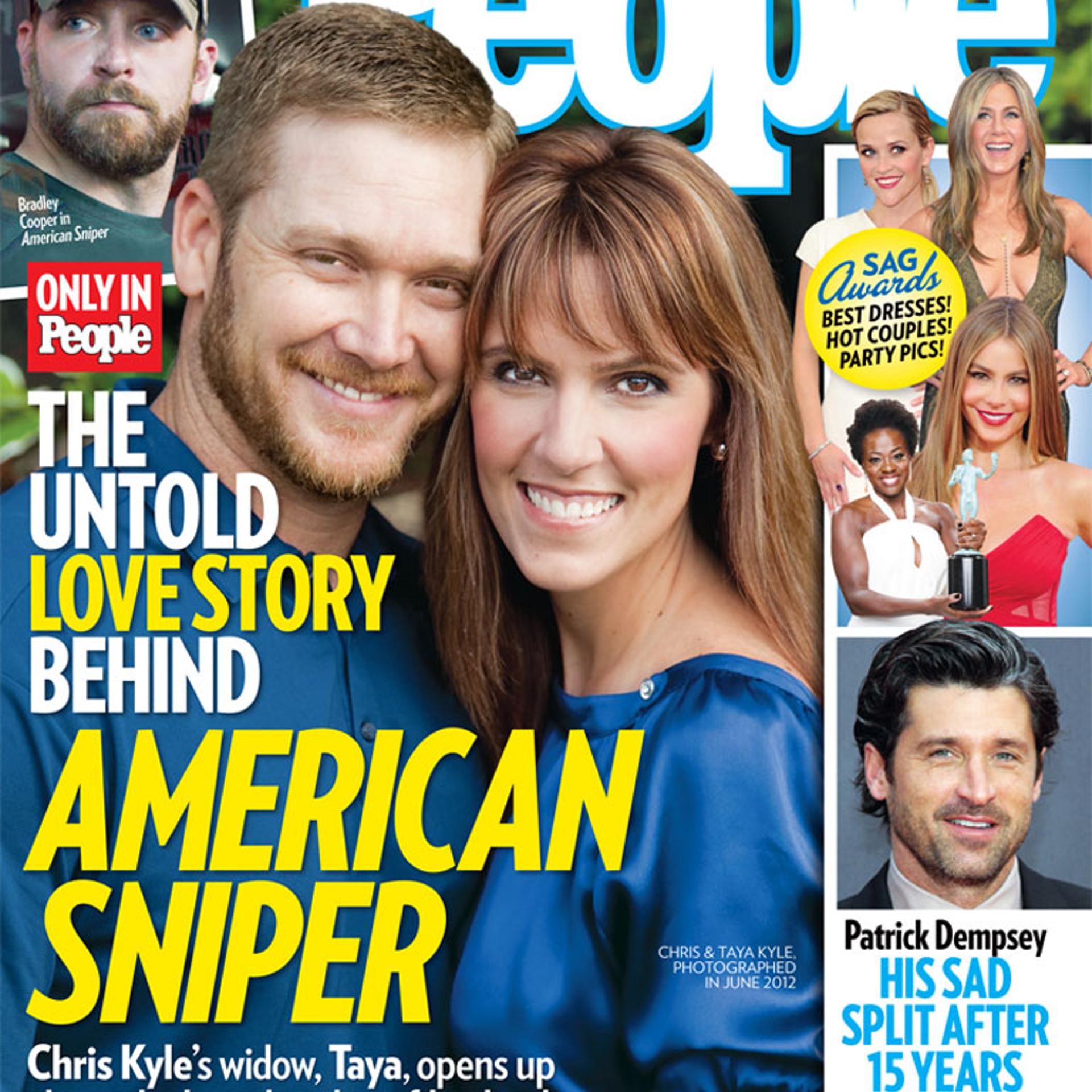 Chris and Taya Kyle on the cover of PEOPLE