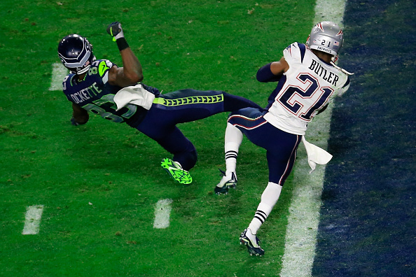 during Super Bowl XLIX at University of Phoenix Stadium on February 1, 2015 in Glendale, Arizona.