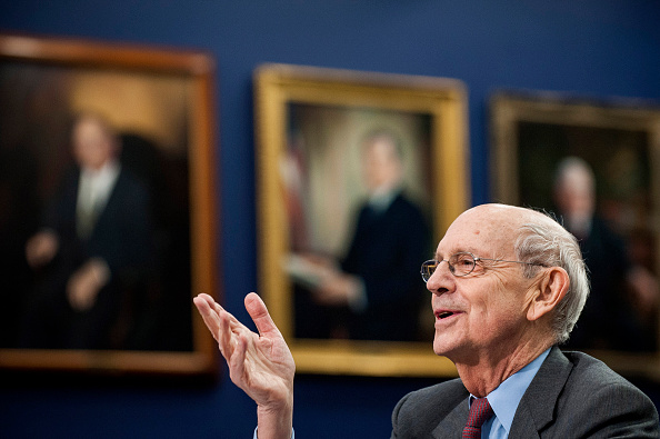 Supreme Court Justice Stephen Breyer testifies before the Financial Services and General Government Subcommittee during a hearing on the budget for the Supreme Court in Washington, District of Columbia, U.S., on Monday, March 23, 2015.