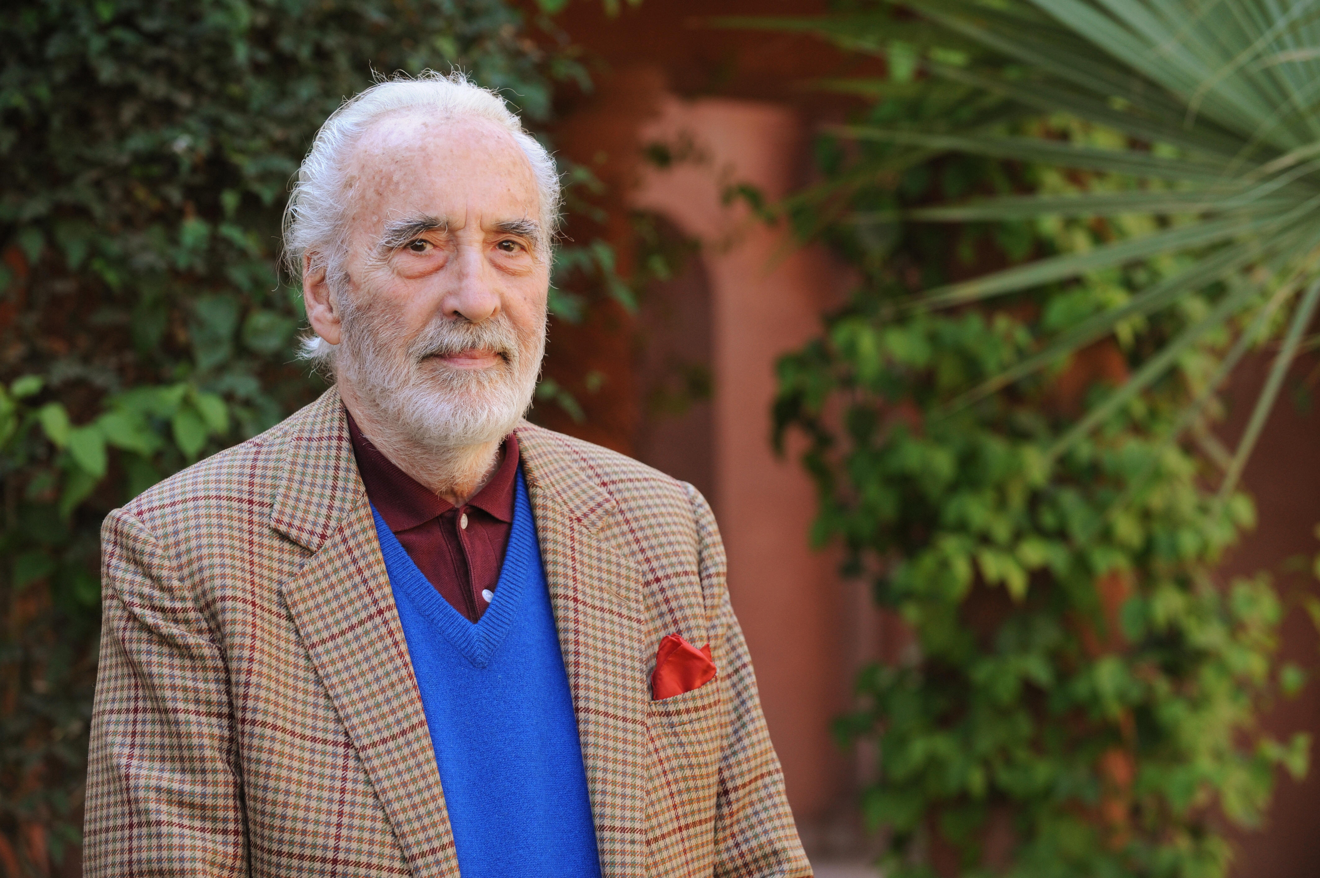 British actor Christopher Lee
