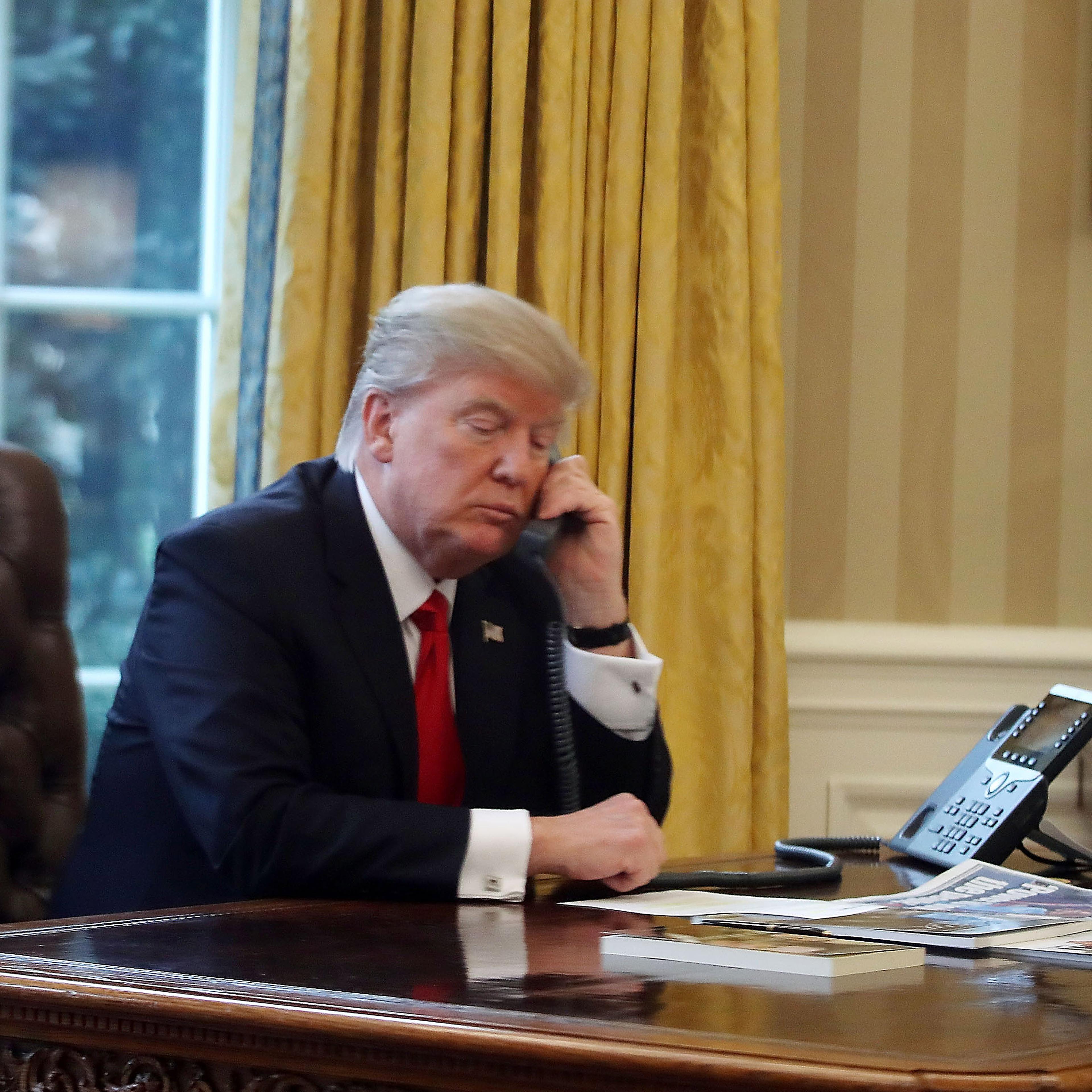 President Trump Speaks With King Of Saudi Arabia From The White House