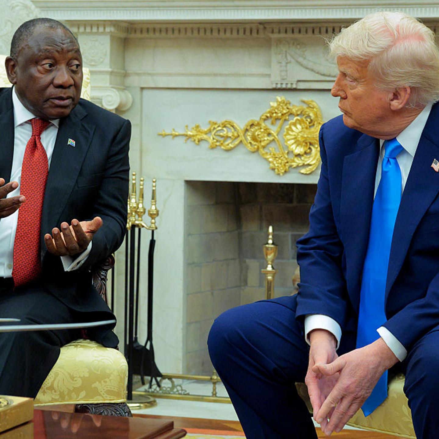 President Trump Meets With South African President Cyril Ramaphosa At The White House