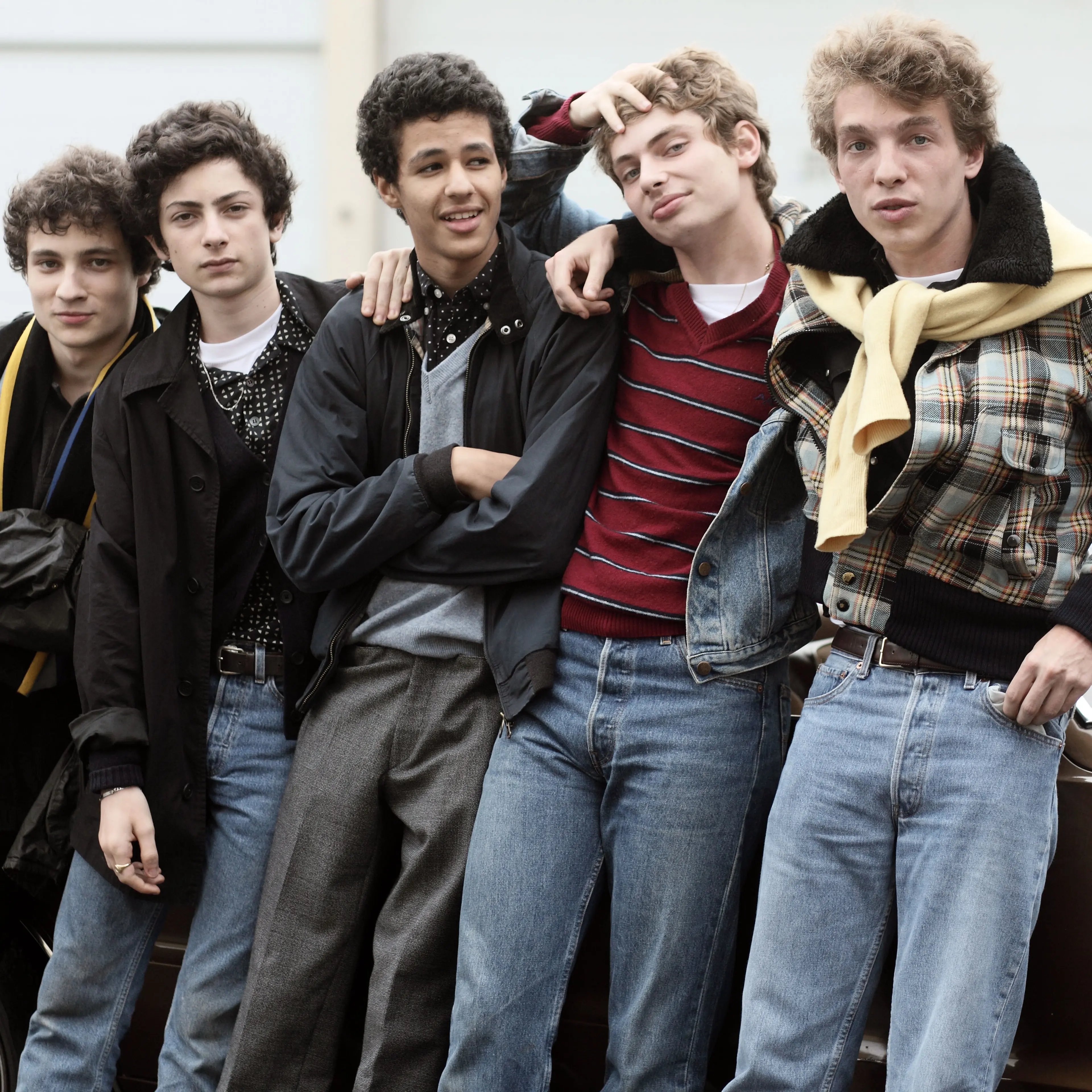 From left: Quentin Dolmaire, Theo Fernandez, Yassine Douighi, Raphael Cohen, Pierre Andrau in My Golden Days.