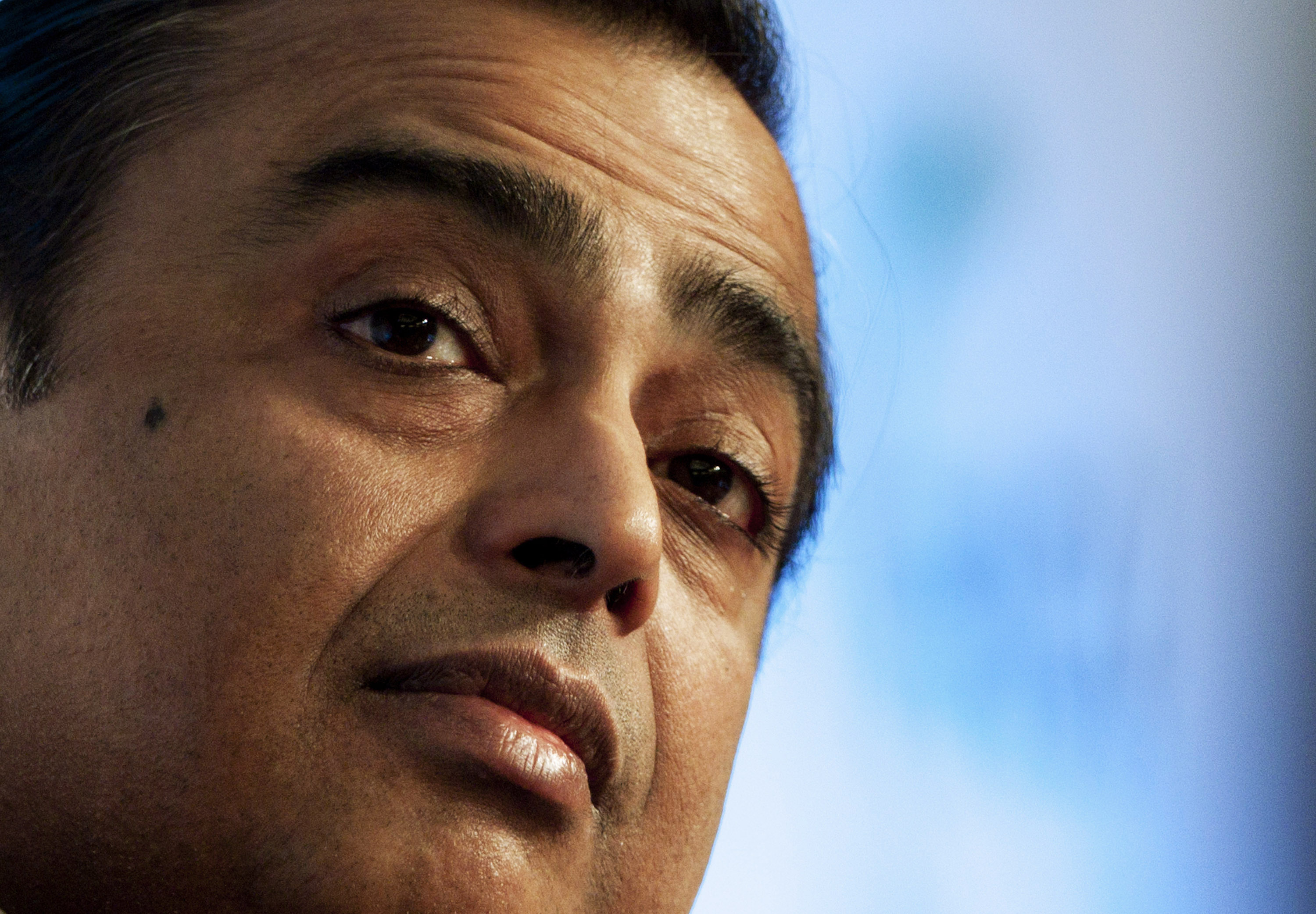 Mukesh D. Ambani, Chairman Of India's Reliance Industries At The Indian Chambers of Commerce And Industry Meeting