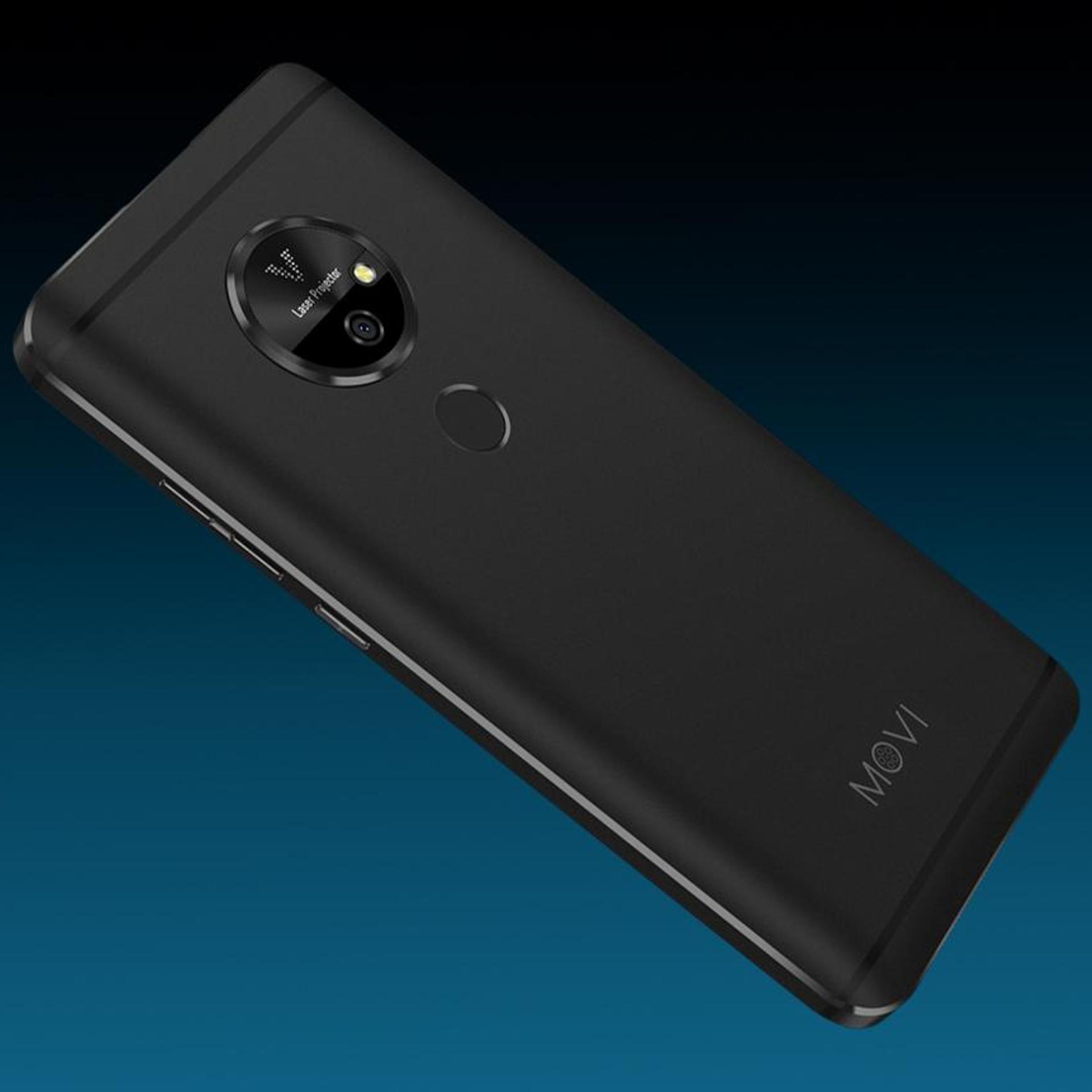 The Movi phone is an Android device with a built-in projector