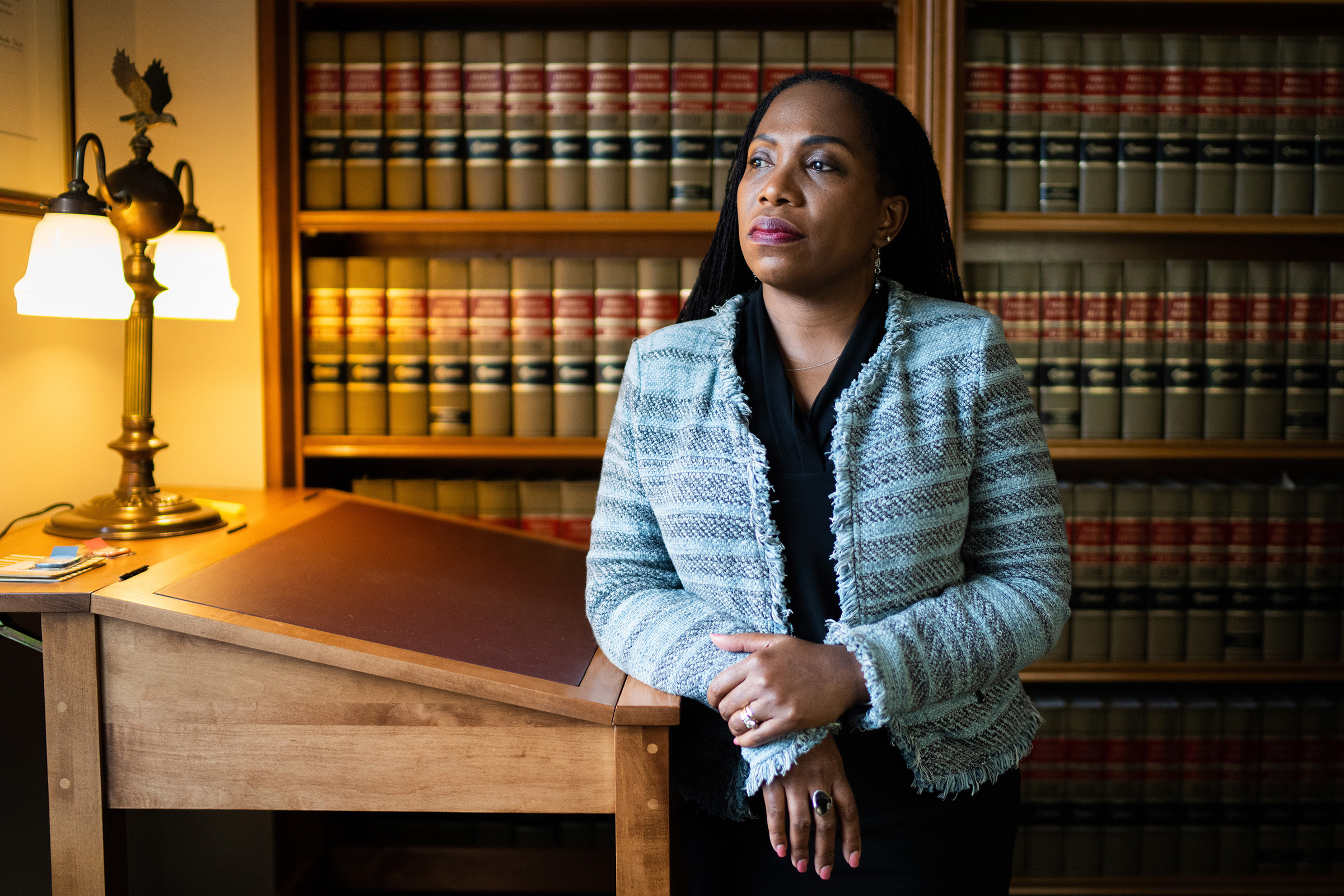 Judge Ketanji Brown Jackson at her office in Washington, D.C., on Jan. 28, 2022.