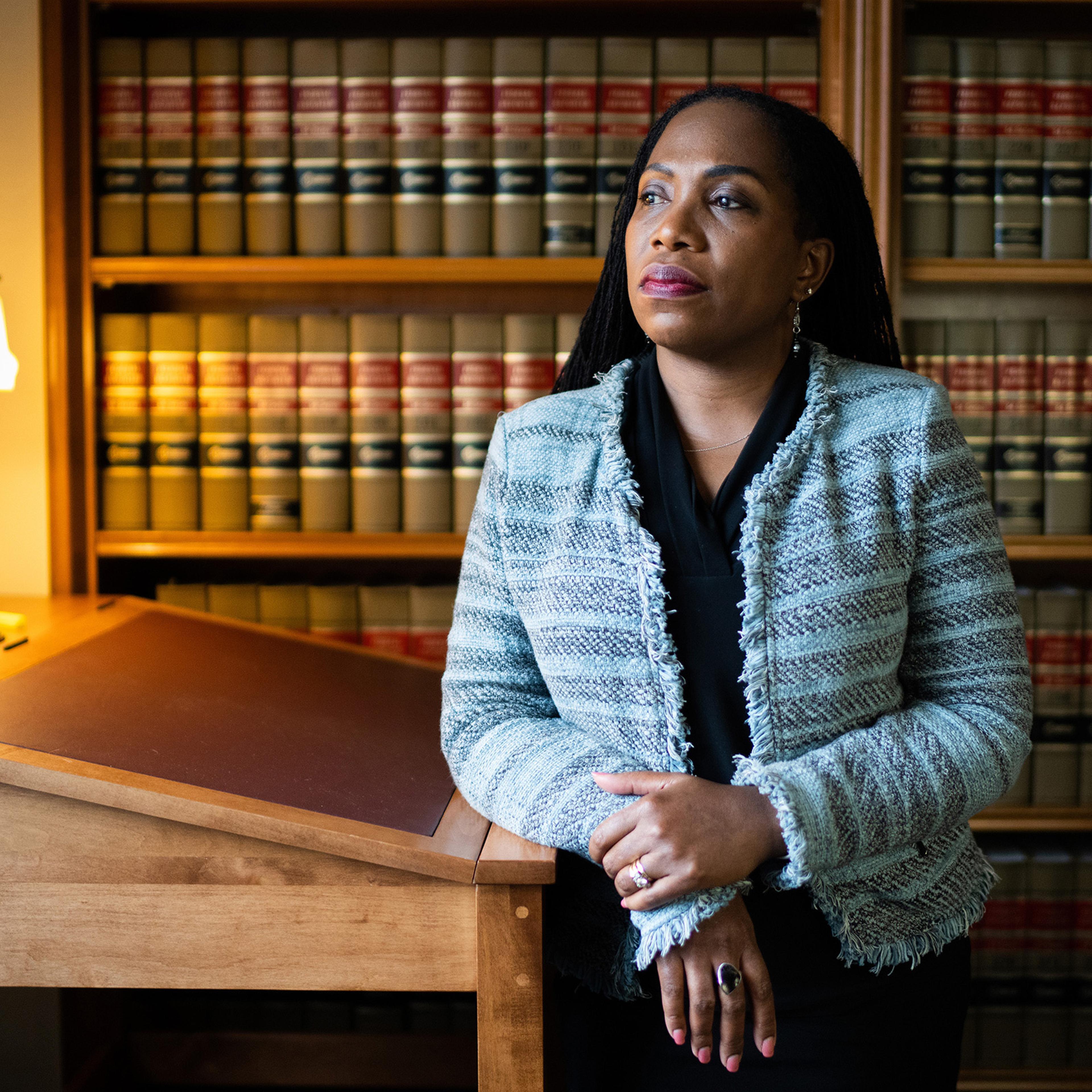 Judge Ketanji Brown Jackson at her office in Washington, D.C., on Jan. 28, 2022.