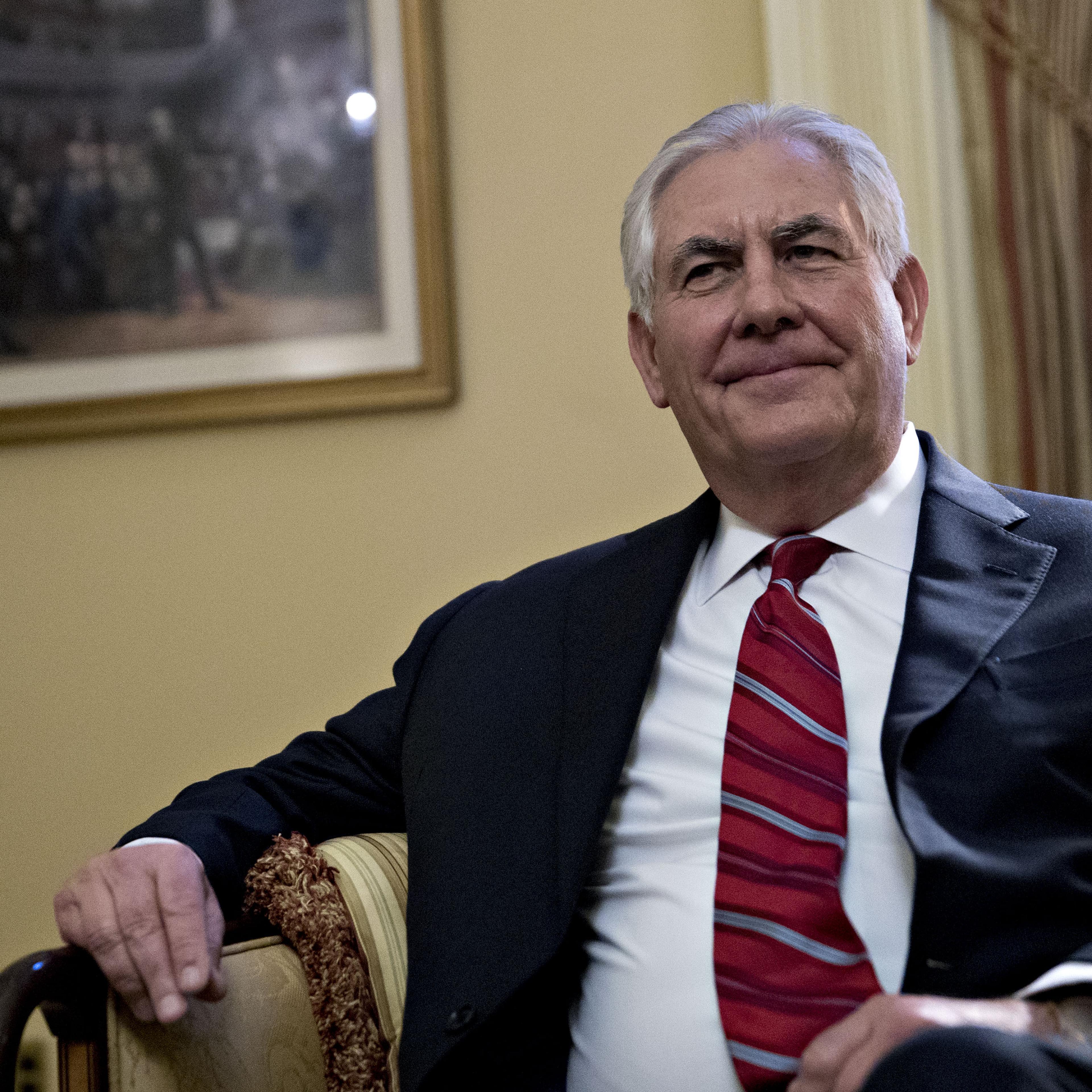 Secretary Of State Nominee Rex Tillerson Meets With Senators On Capitol Hill