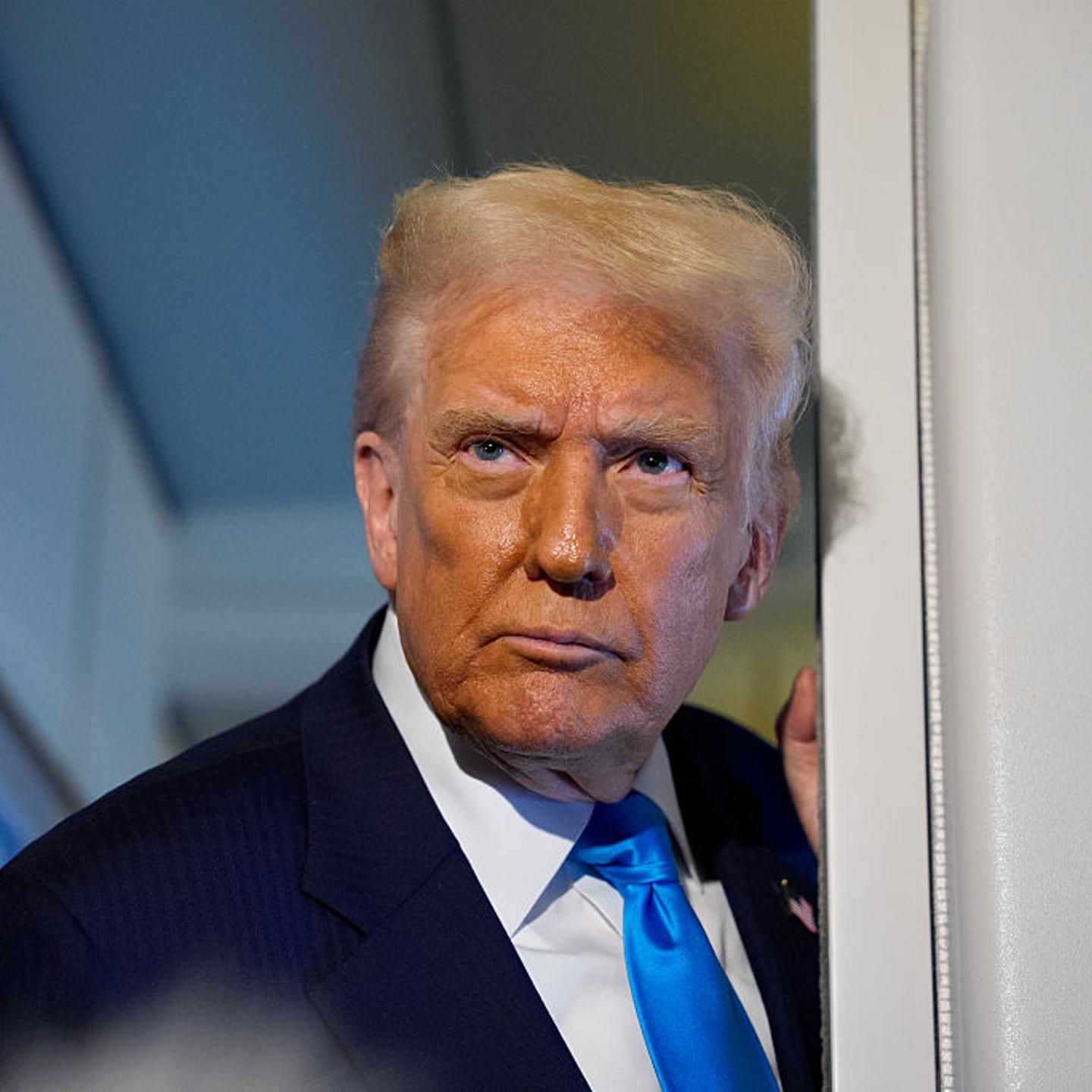 President Trump Departs Japan For Korea During Asia Trip